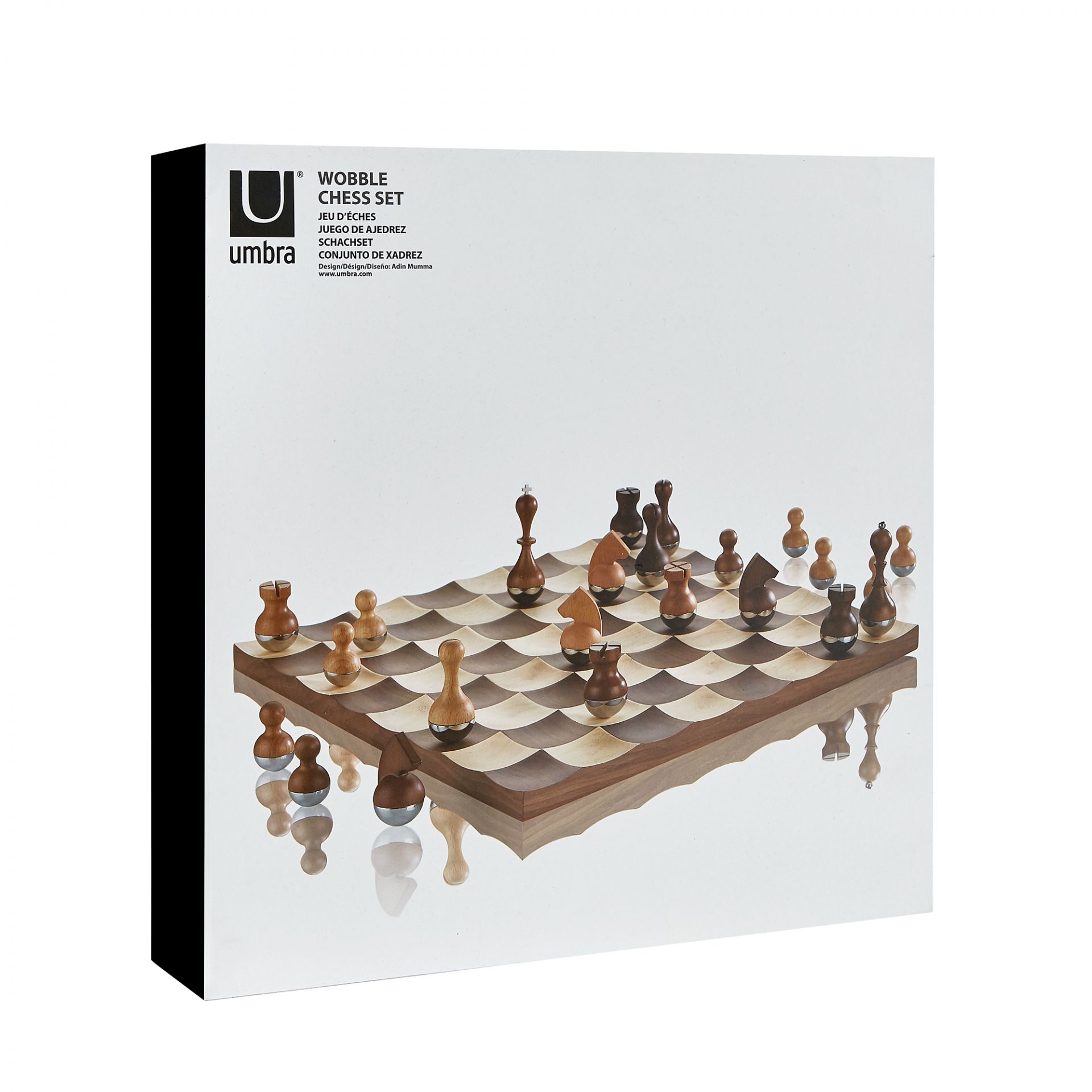 Wobble Chess Set Schachbrett Umbra