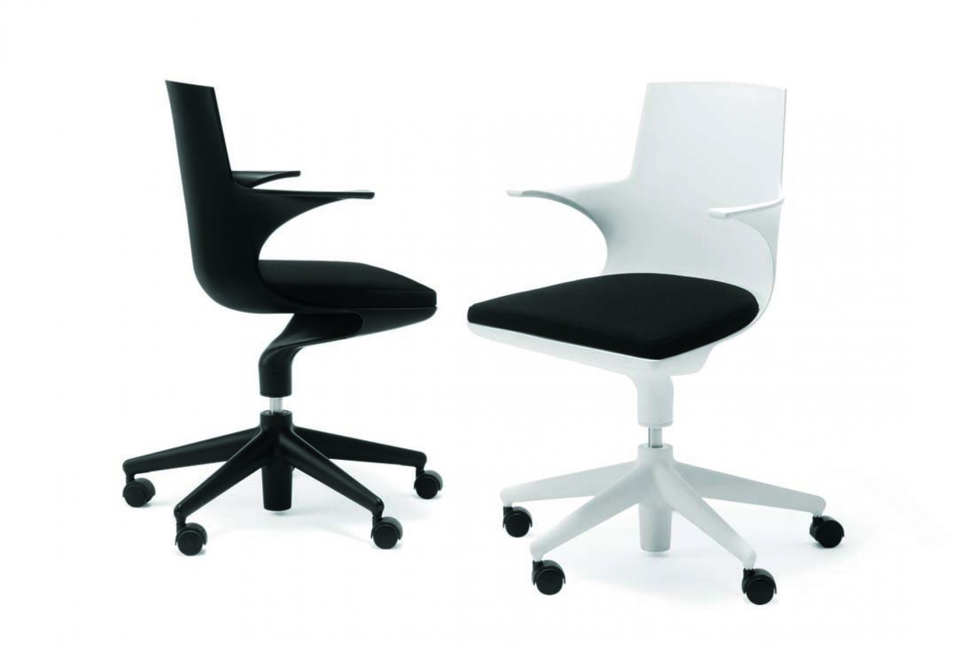 Spoon Chair Drehstuhl Kartell Schwarz Schwarz