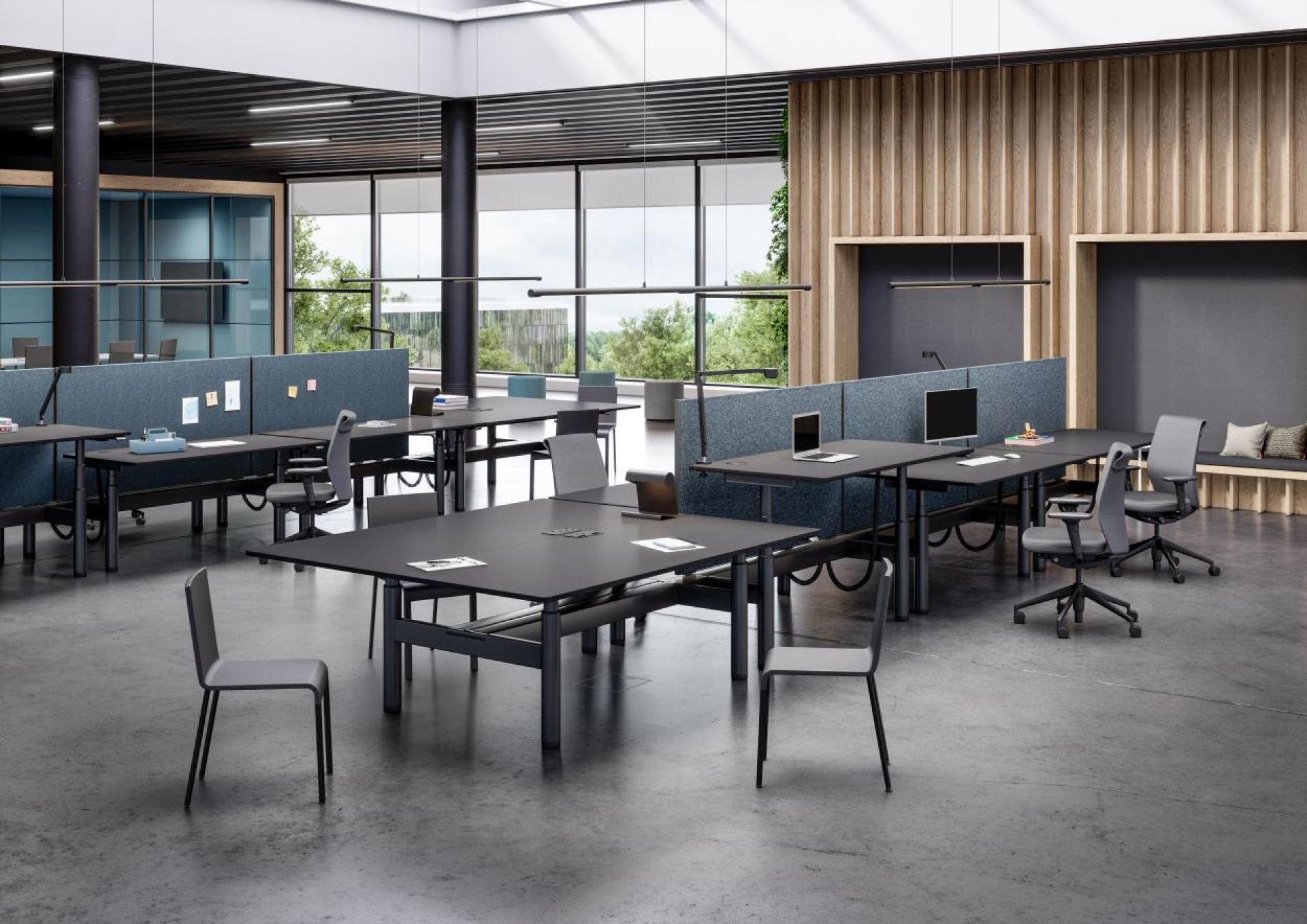 Tyde 2 Sitz - und Stehtisch 160 cm Vitra