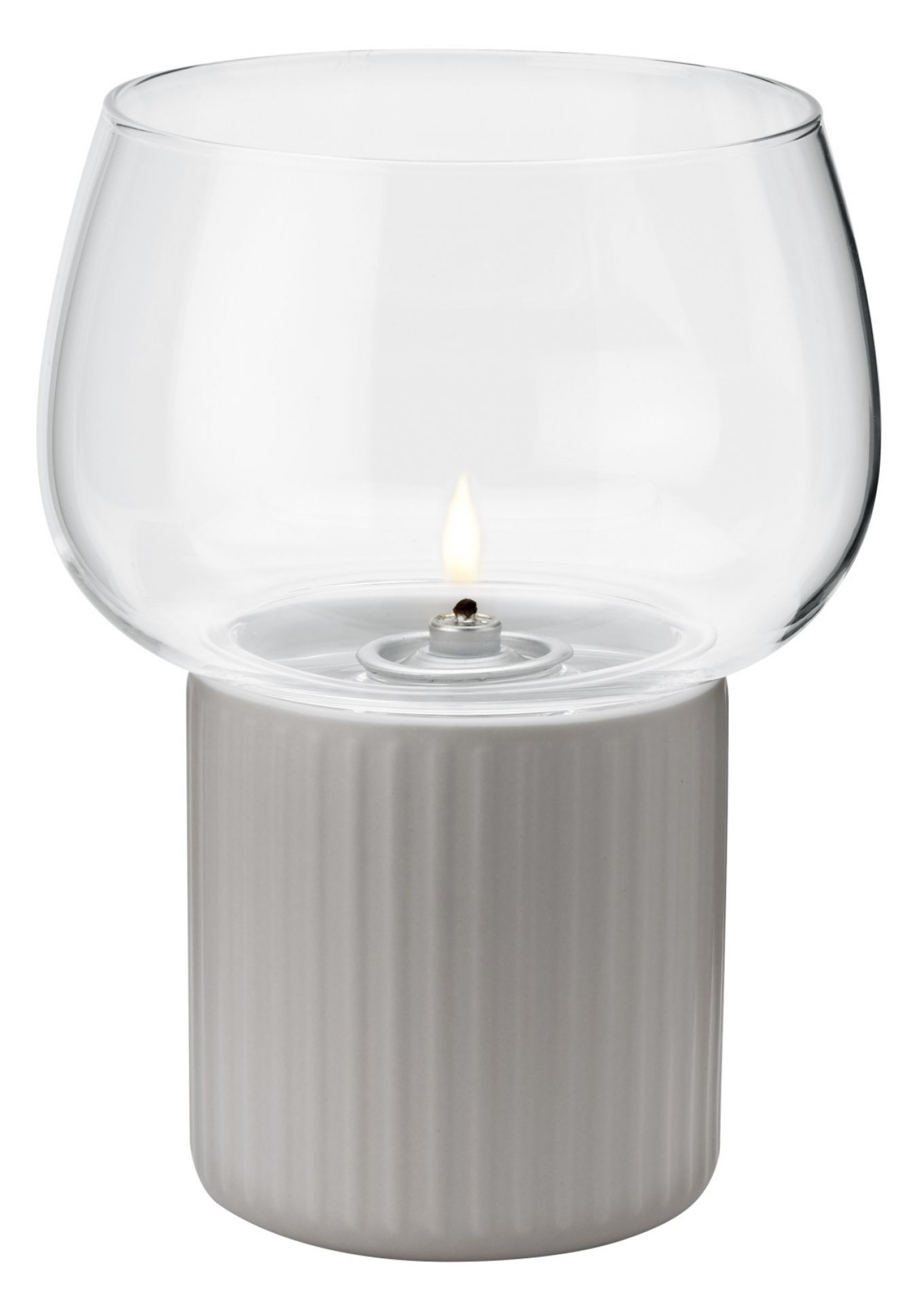 Hygge Hurricane Windlicht RIG TIG by Stelton Grau EINZELSTÜCK