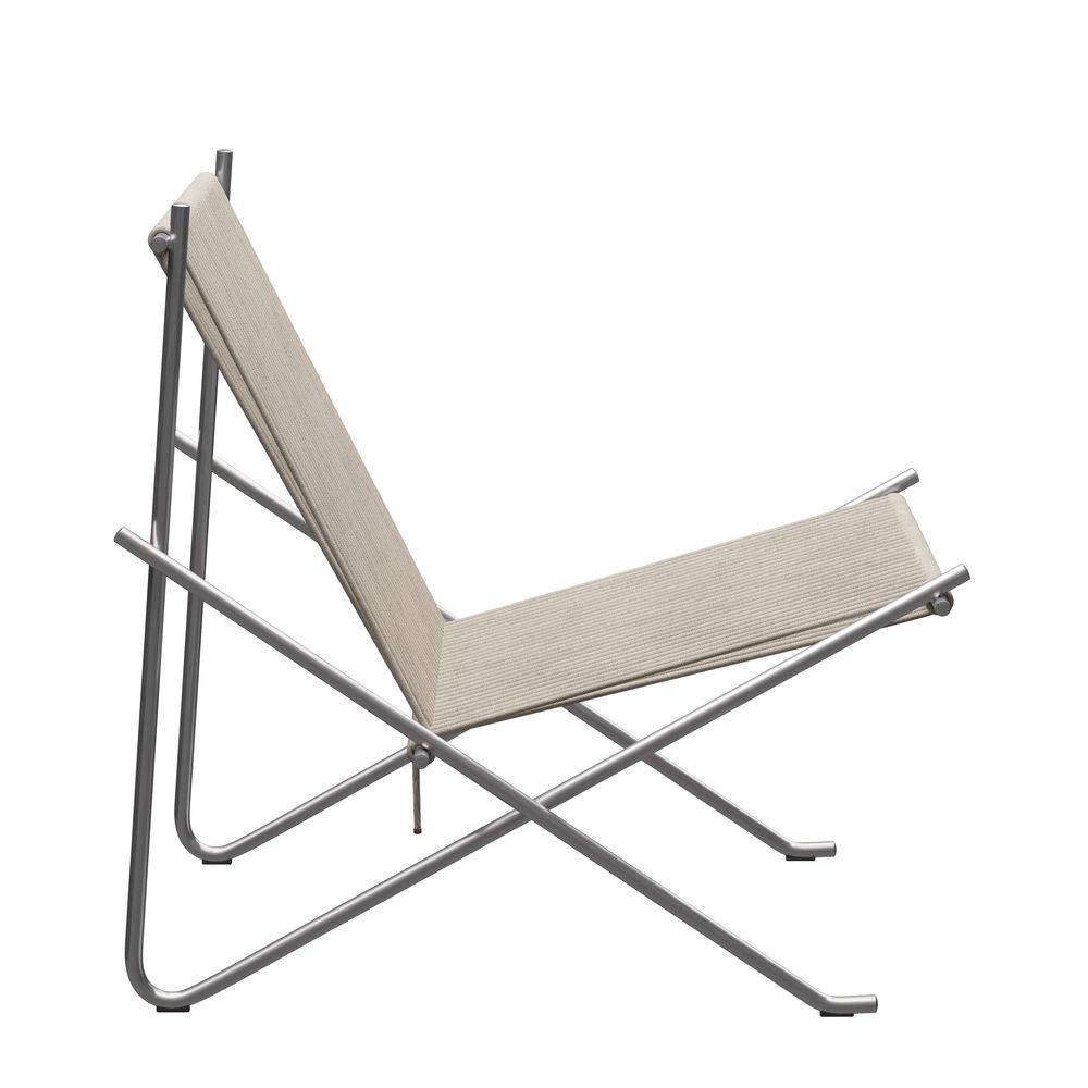 PK4 Lounge Chair Edelstahl - Natur Fritz Hansen