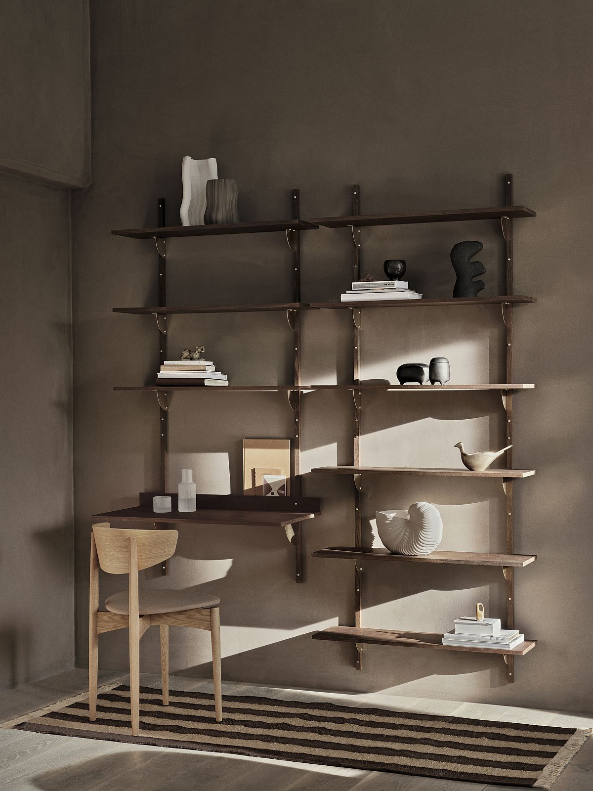 Sector Shelf Triple/Wide Wandregal Ferm Living