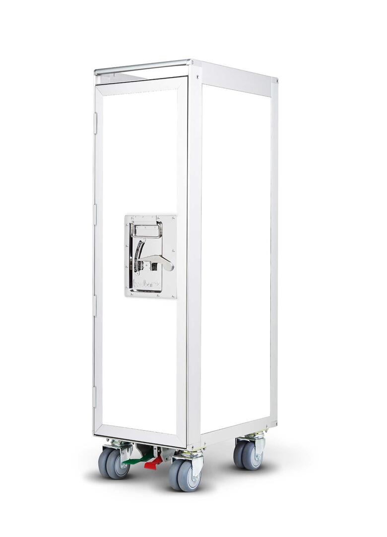 Onecolor Flugzeugtrolley weiß Bordbar