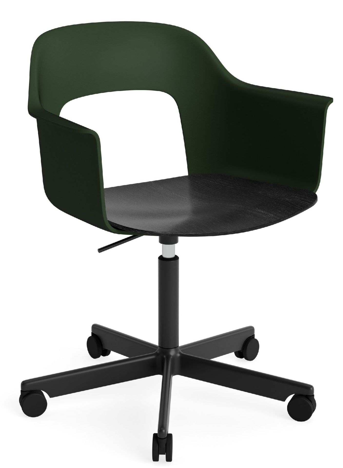 Layout Armchair 242 Armlehnstuhl 4-Sternfuß Gasfeder mit Drehfunktion Hay