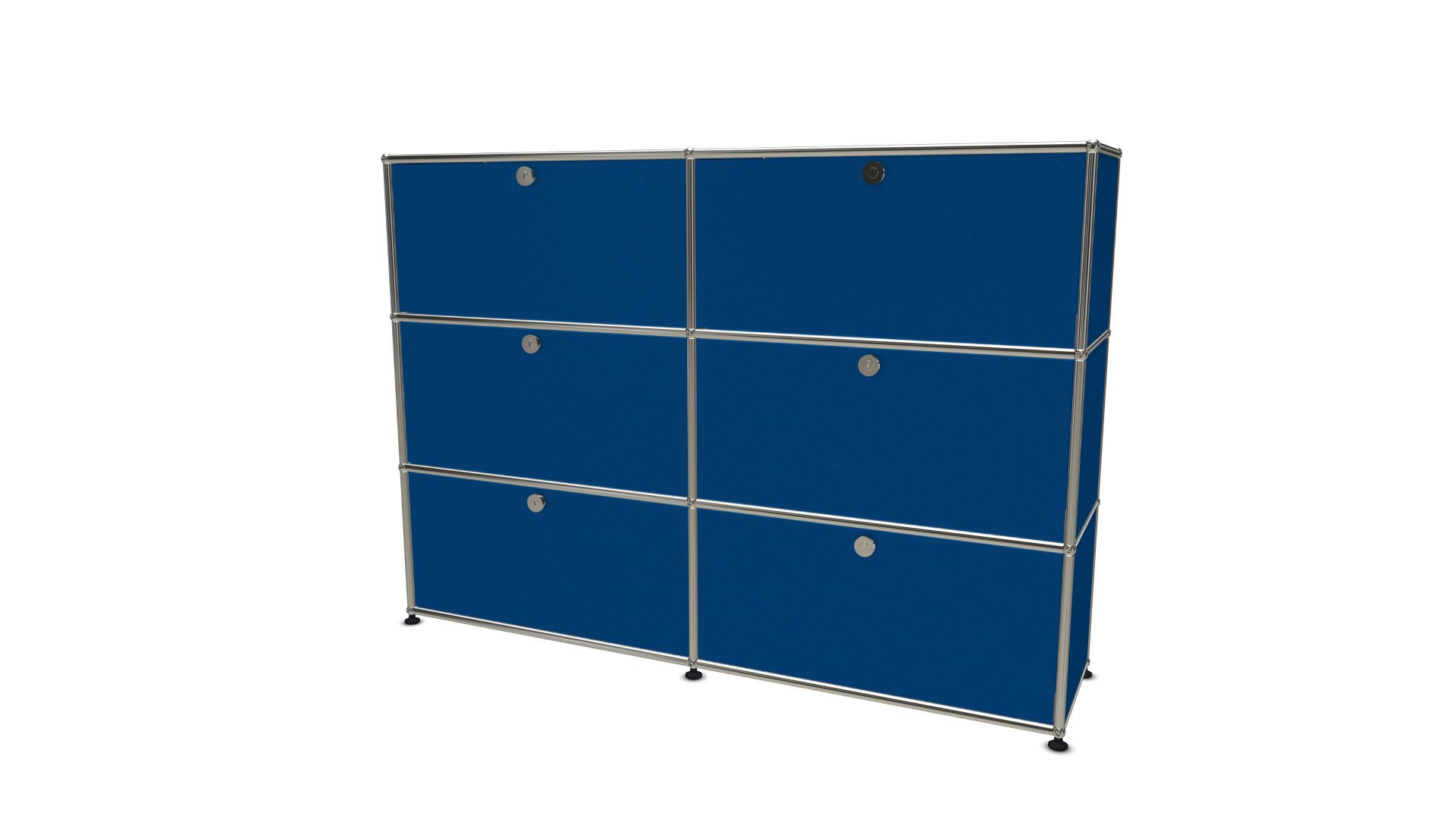 USM Haller Highboard 6 Klappen enzianblau