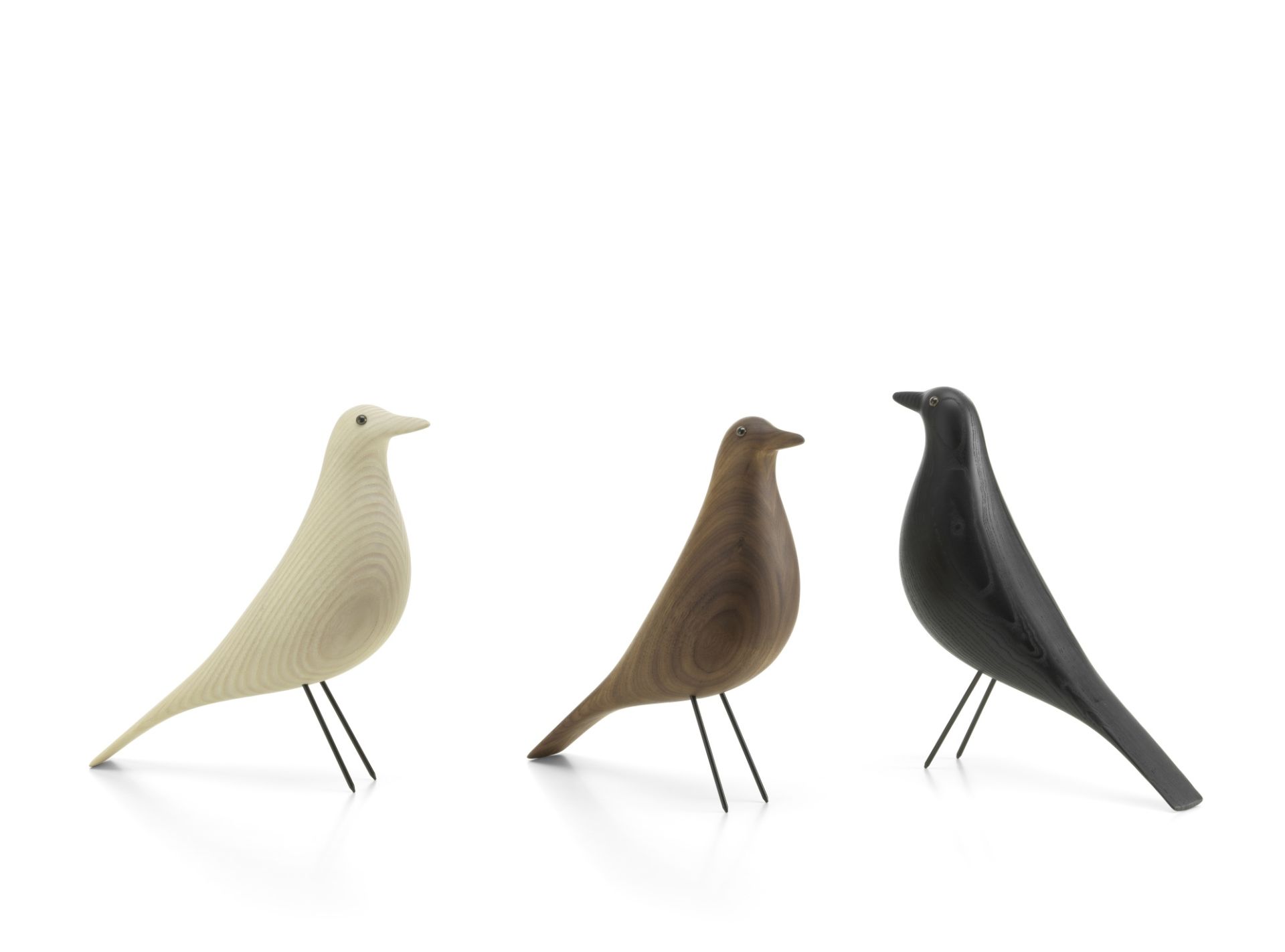 Eames House Bird Skulptur Esche weiß geölt Vitra Neue Version