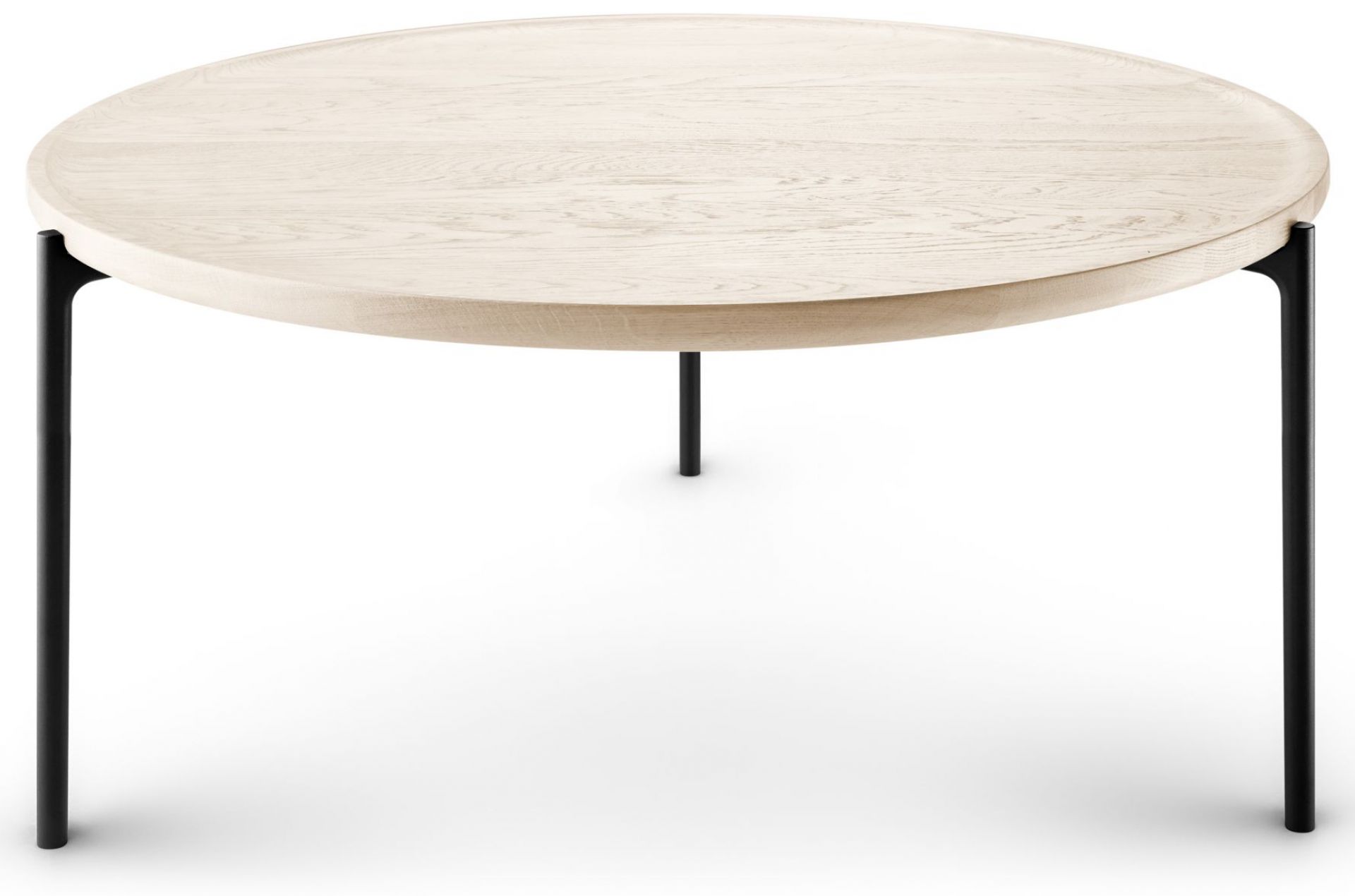 Savoye Tisch Eiche rund - weiß ø 90 x H 42 cm Eva Solo