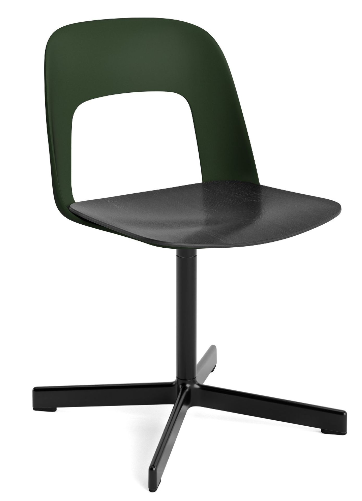 Layout Side Chair 132 4-Stern Drehfuß Stuhl Hay