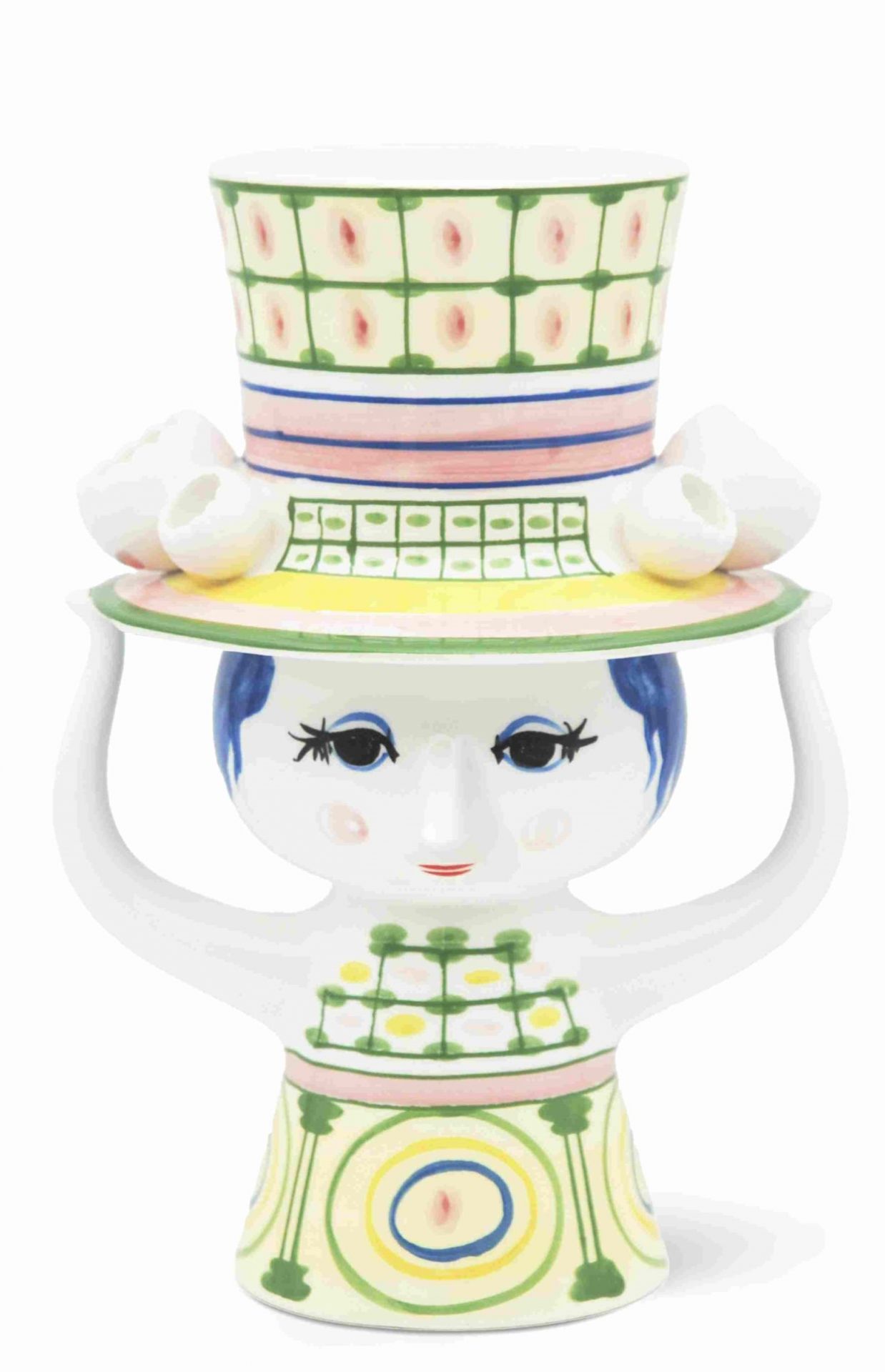 Lady with Hat Vase H 24,5 cm Bjorn Wiinblad