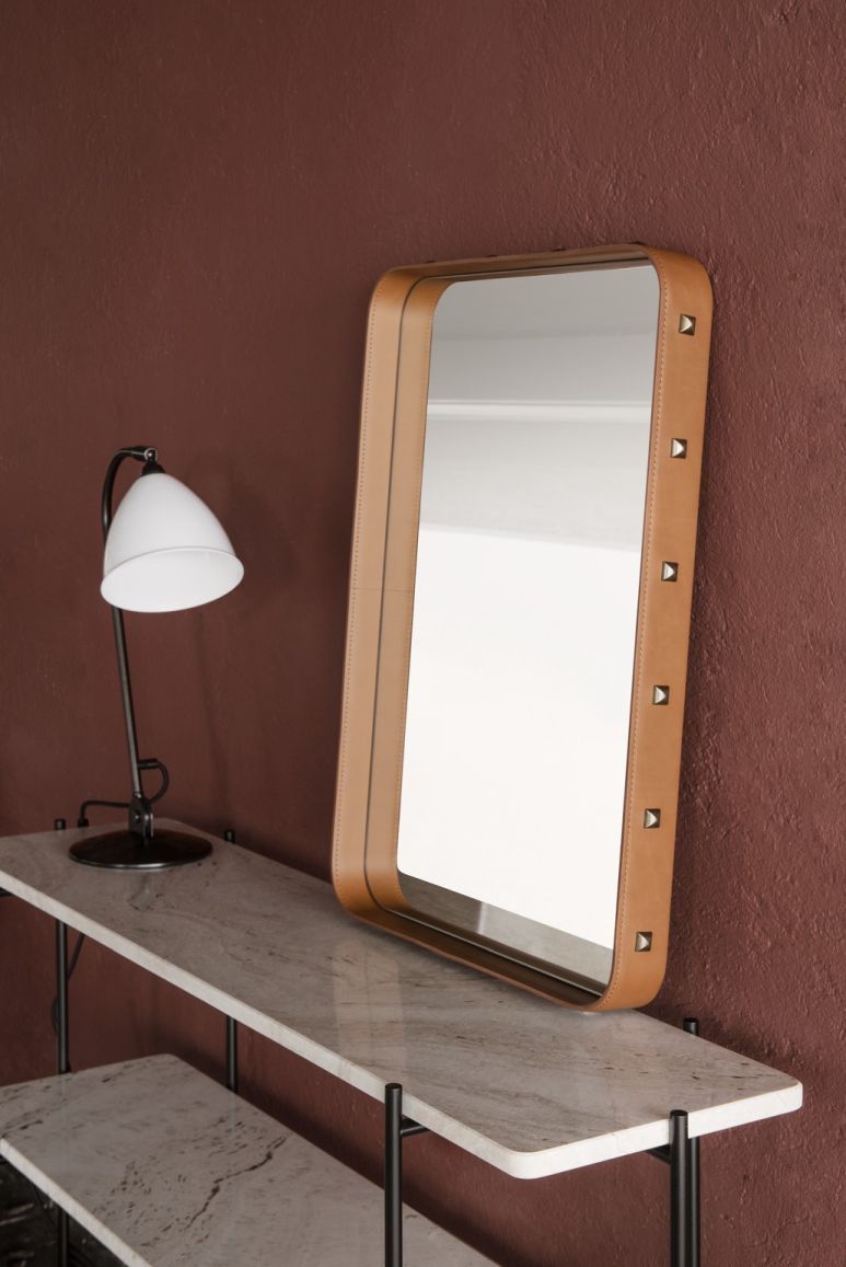 Adnet Rectangular Spiegel medium Gubi