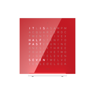 Earth 13.5 Pure Edition Tischuhr / Zeitobjekt Englisch QLOCKTWO