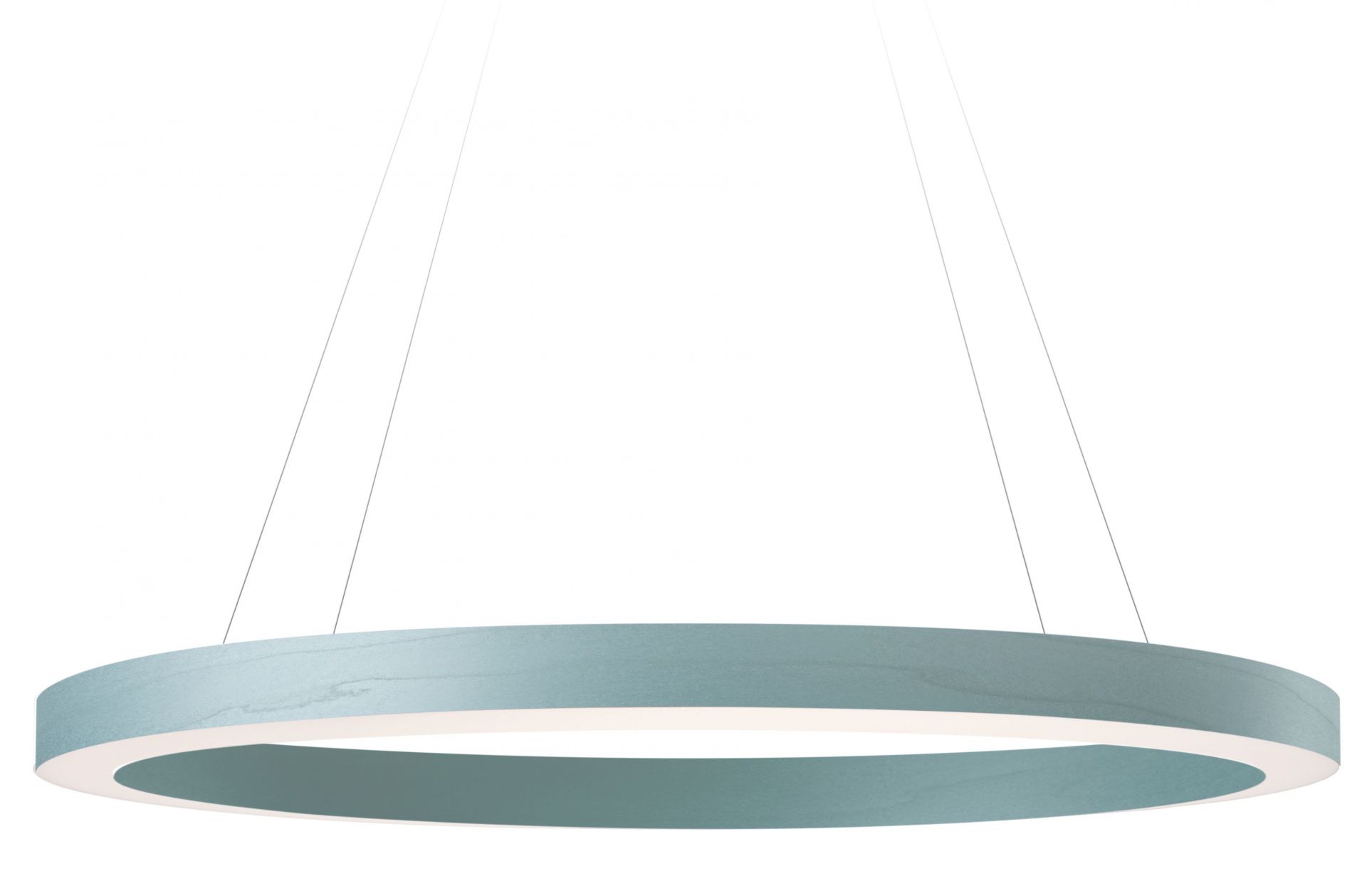 Oh!-Line Pendelleuchte in Meeresblau: Runde Hängeleuchte mit LED-Beleuchtung für modernes Ambiente.