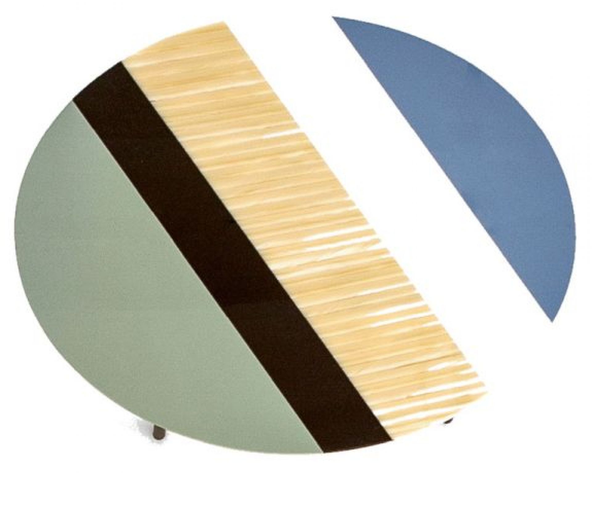 Fishbone Tisch 68x54x50 blau Moroso