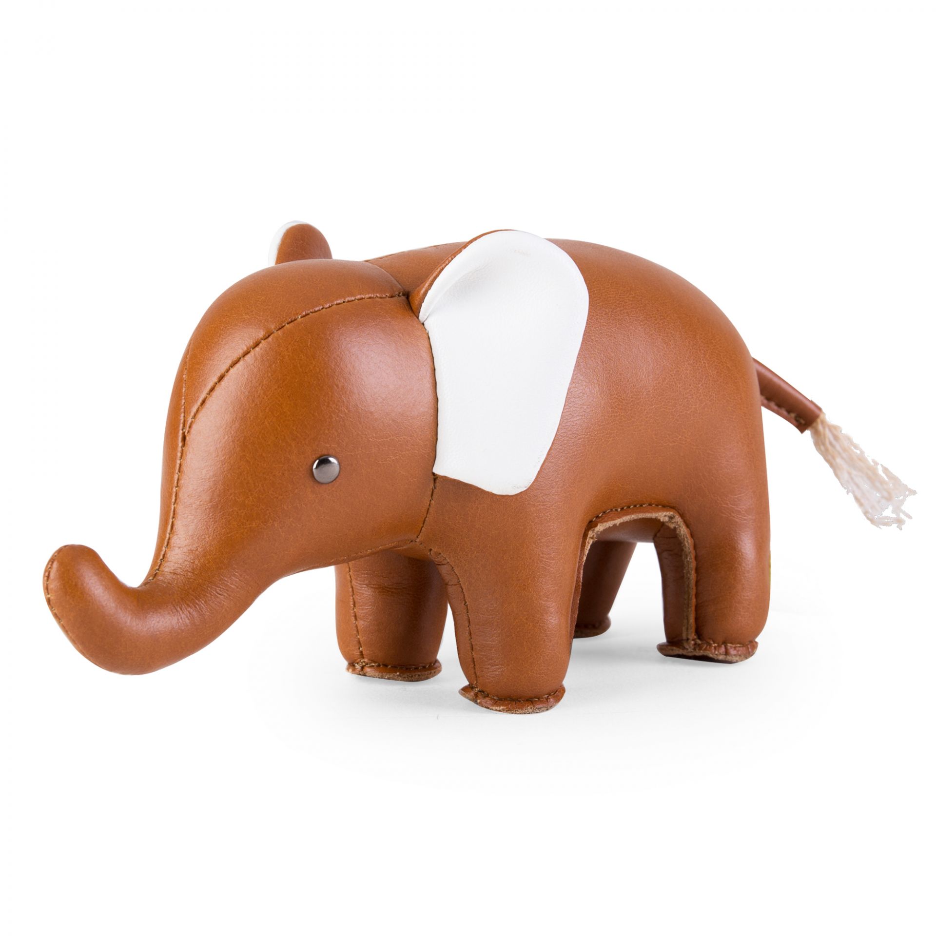 Briefbeschwerer Classic Elefant Tan/Weiß Züny