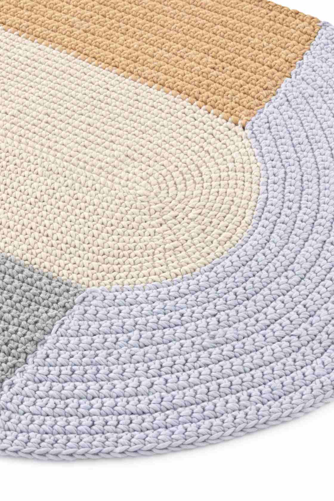 The Crochet Collection Embroidery Teppich 180x100 cm Gan Beige