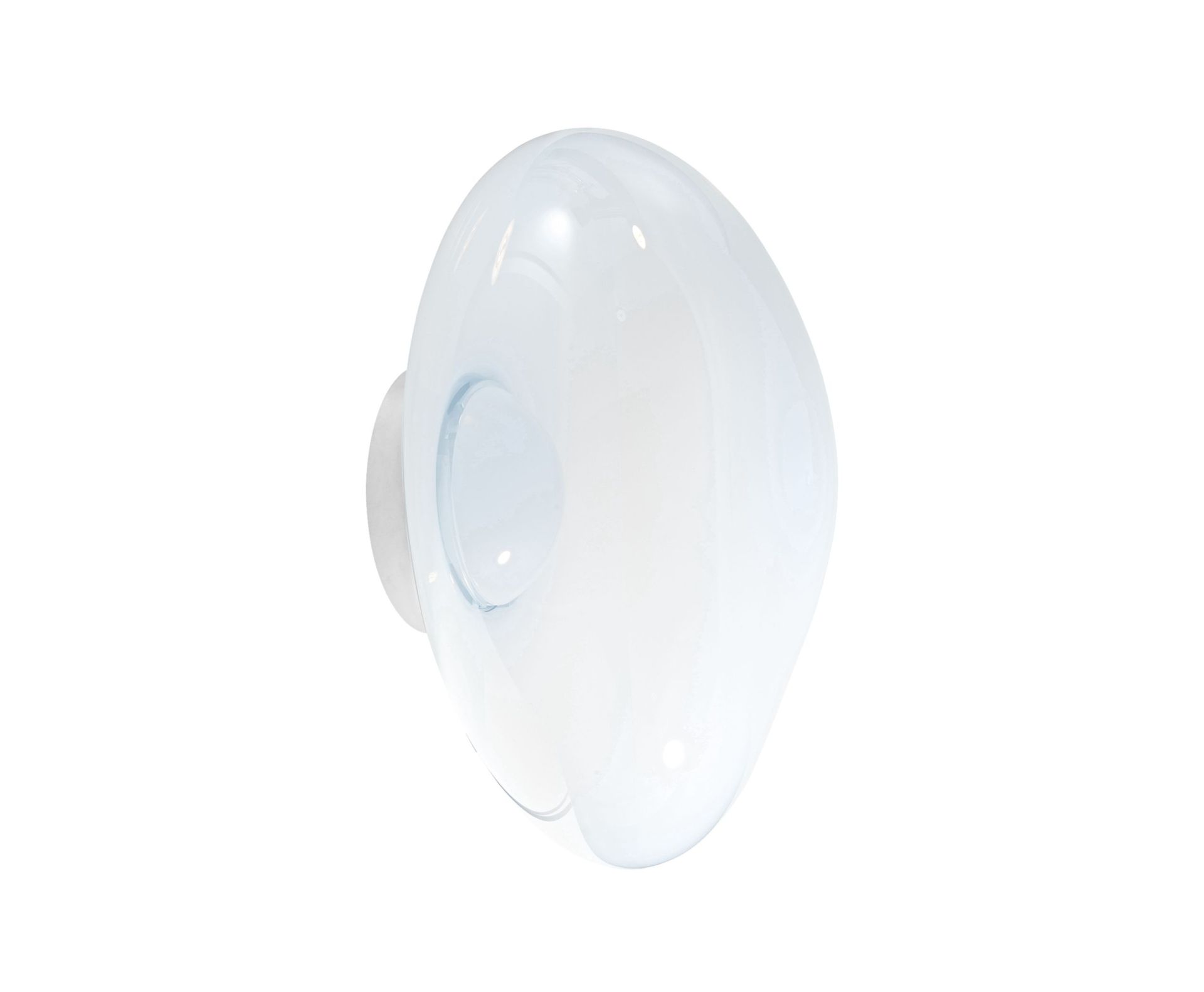 Melt Surface LED-Wandleuchte Opal - Silber Tom Dixon