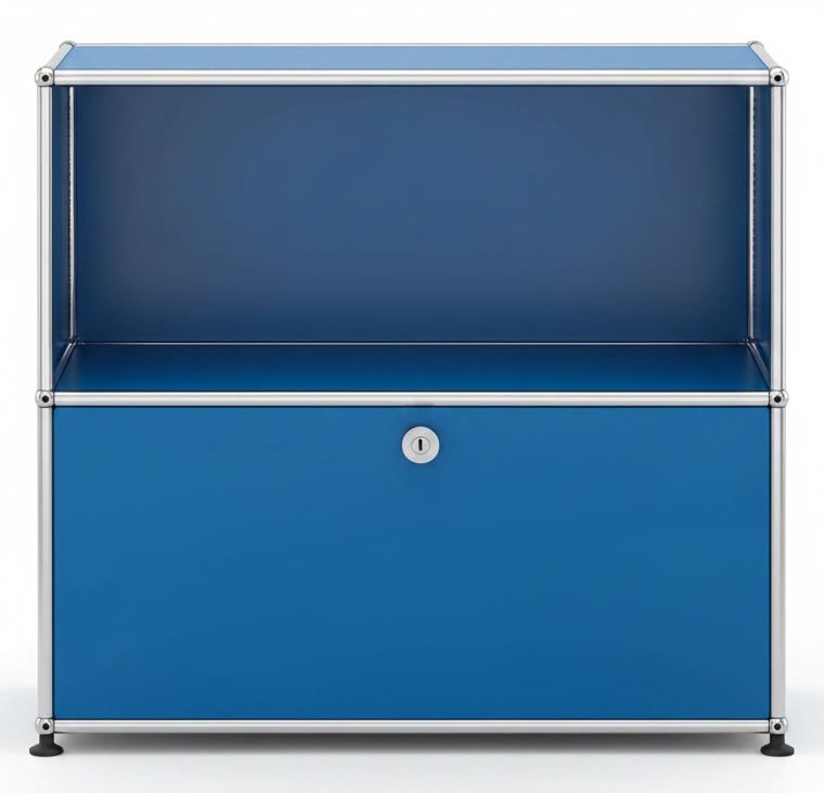 USM Haller Sideboard 1 Offen / 1 Schublade Enzianblau