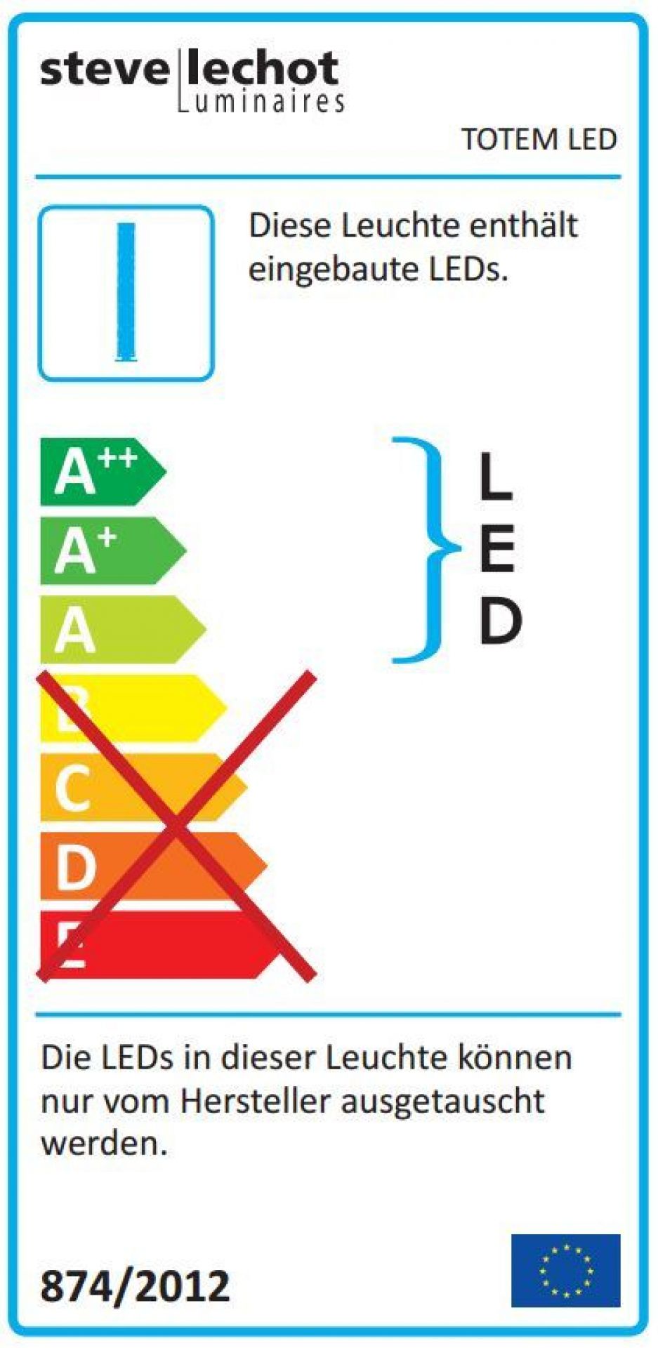 Totem Stehleuchte Steve Lechot Luminaires