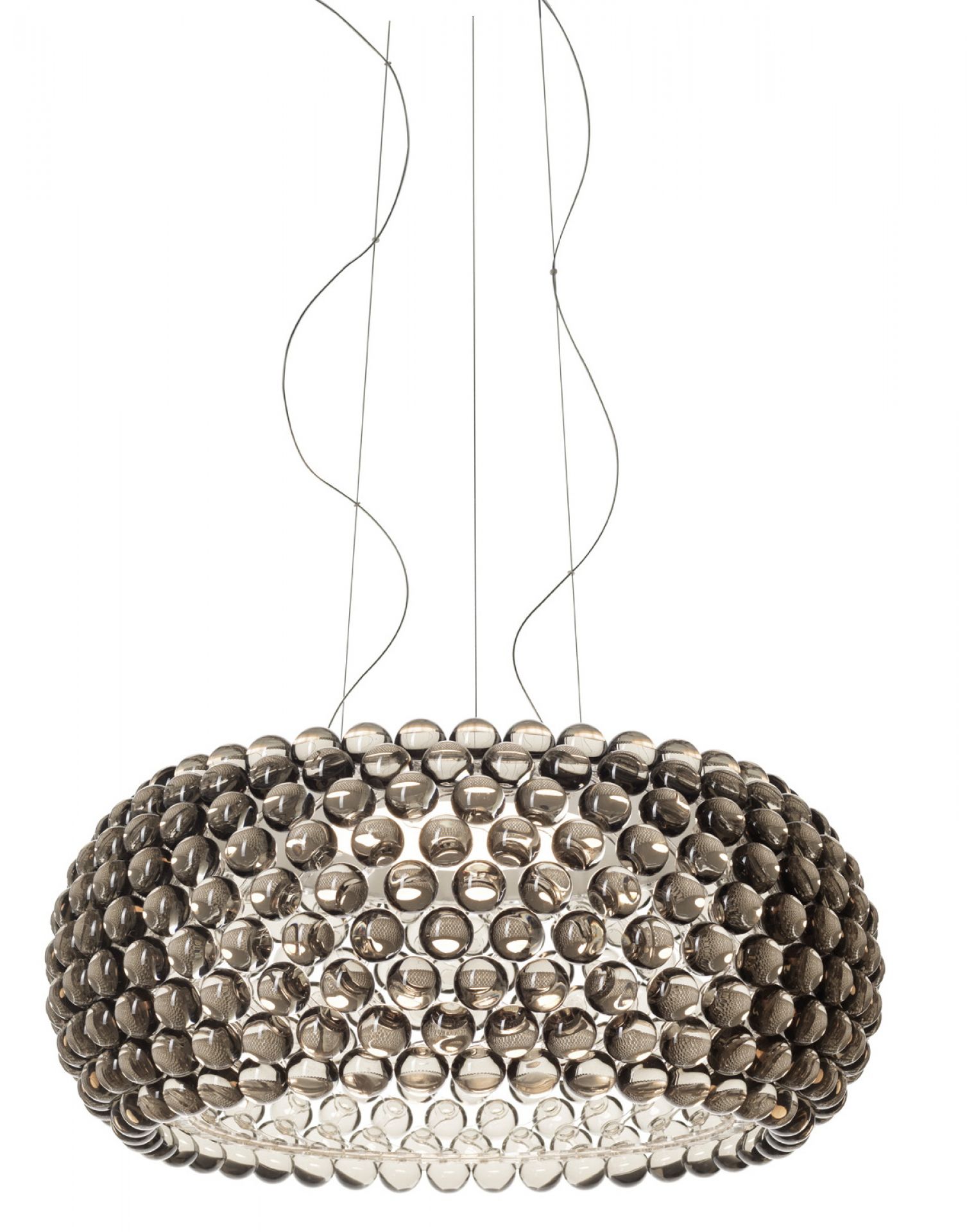 Caboche Plus Grande Pendelleuchte Foscarini Grau