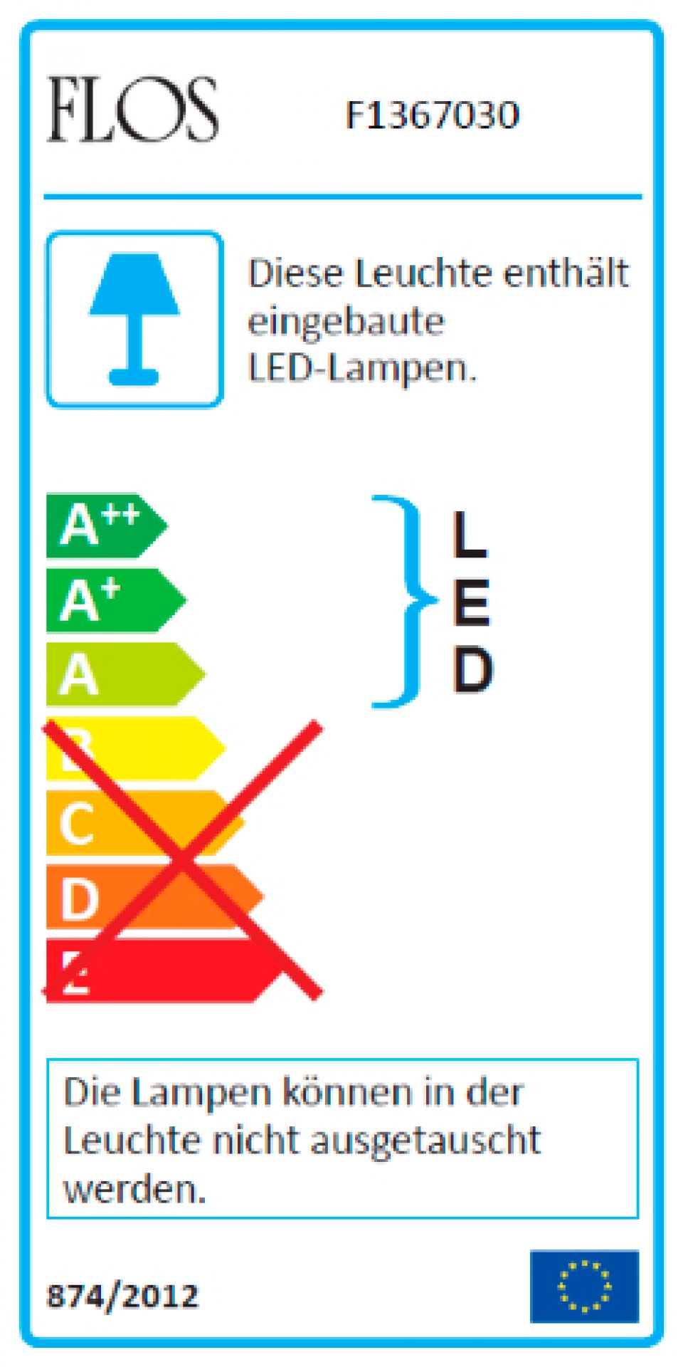 Smithfield S LED Pendelleuchte Flos Schwarz