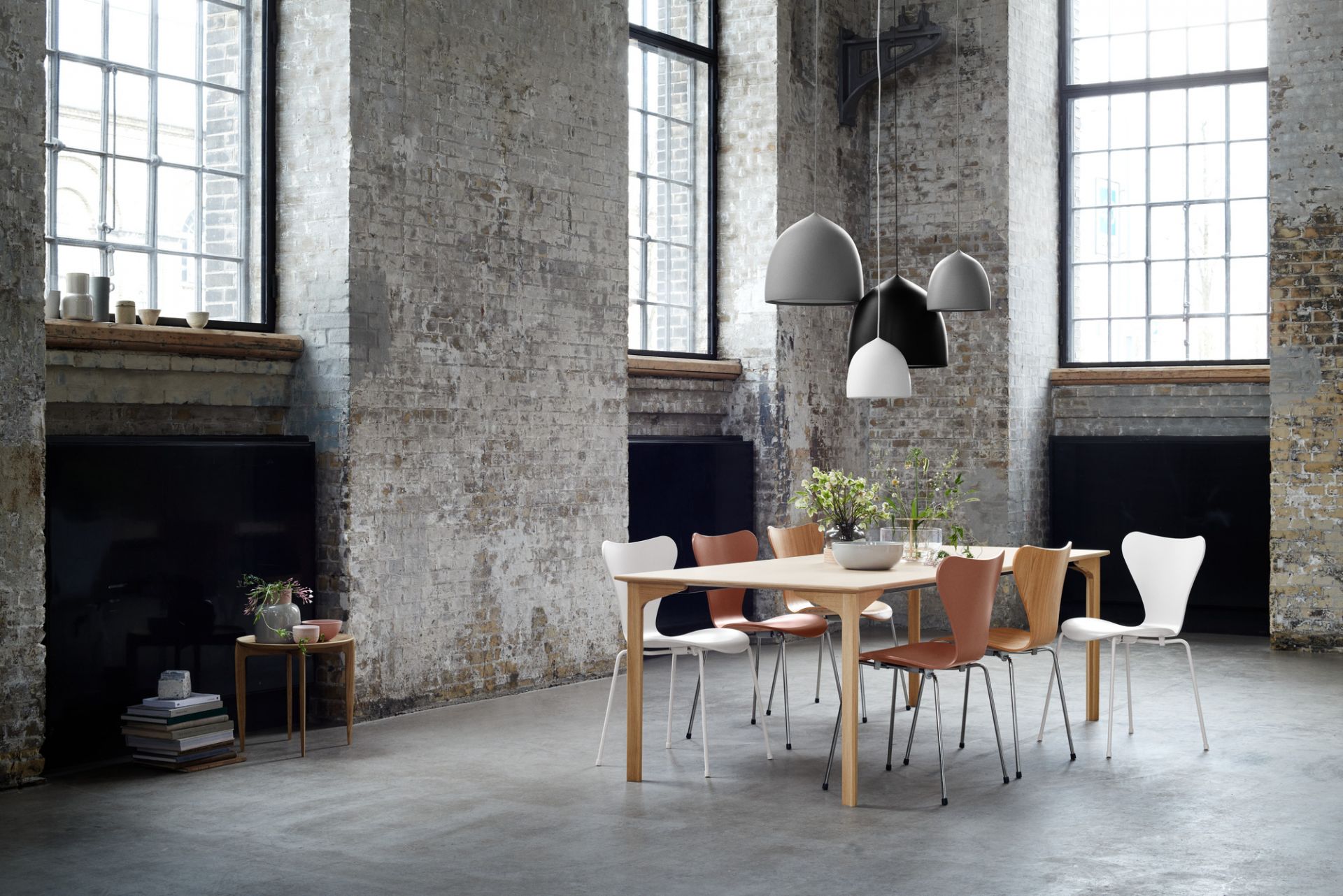 Suspence P2 Pendelleuchte Fritz Hansen Hellgrau