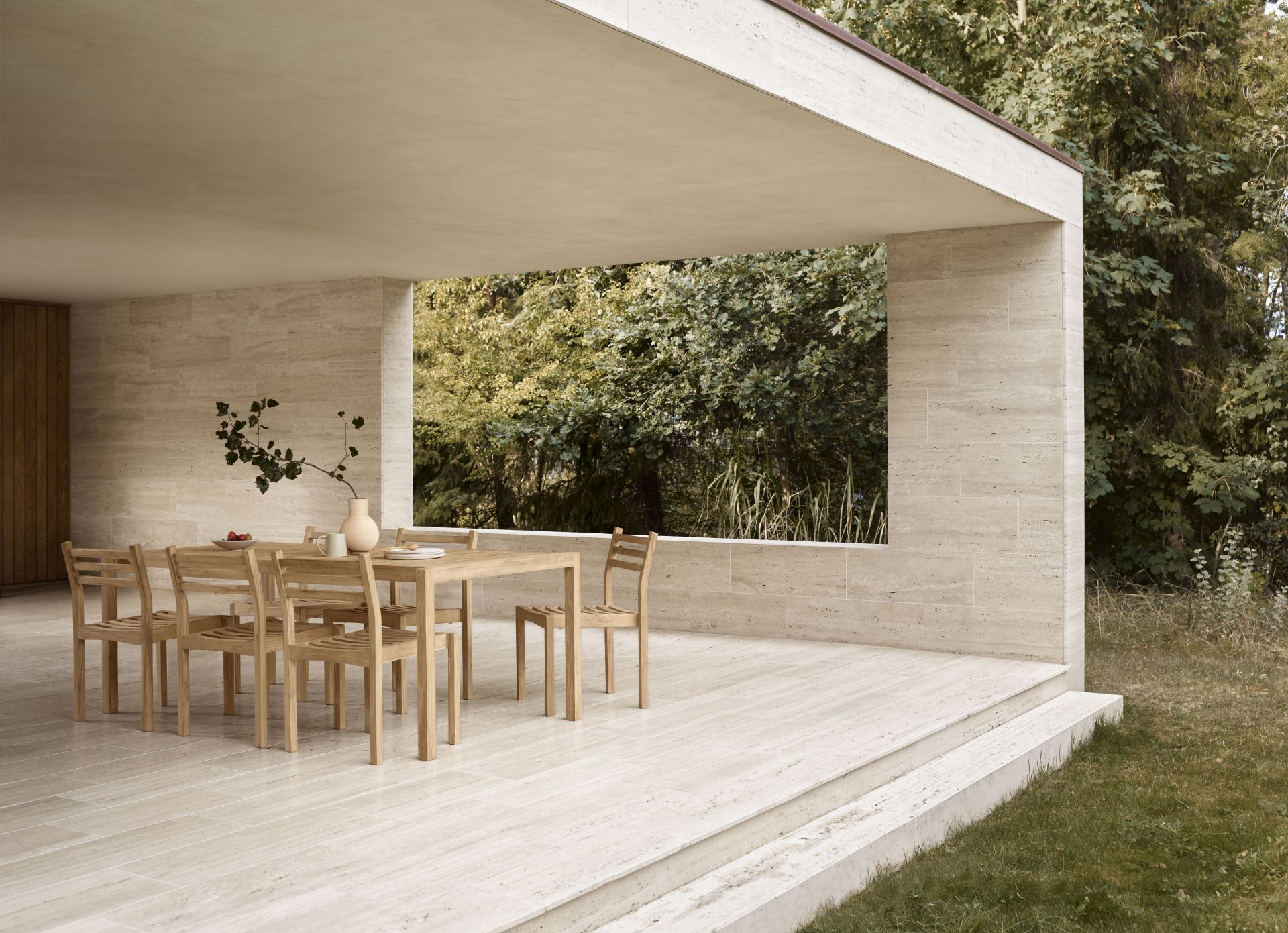 AH501 Stuhl Teak Outdoor Carl Hansen & Søn