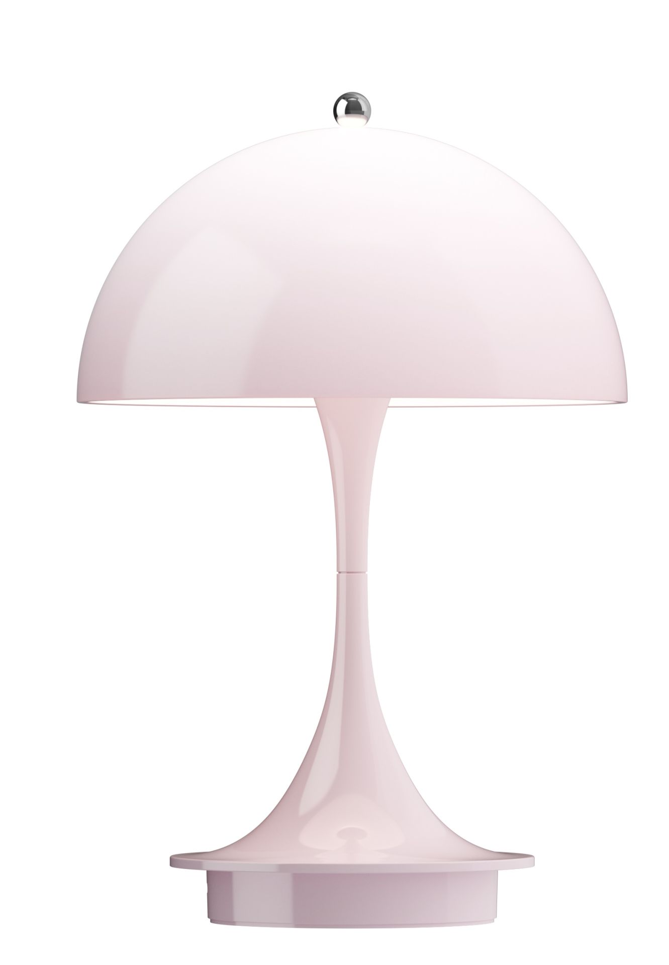 Panthella 160 Portable V3 Akku LED-Tischleuchte Indoor/Outdoor Louis Poulsen Opal rosa