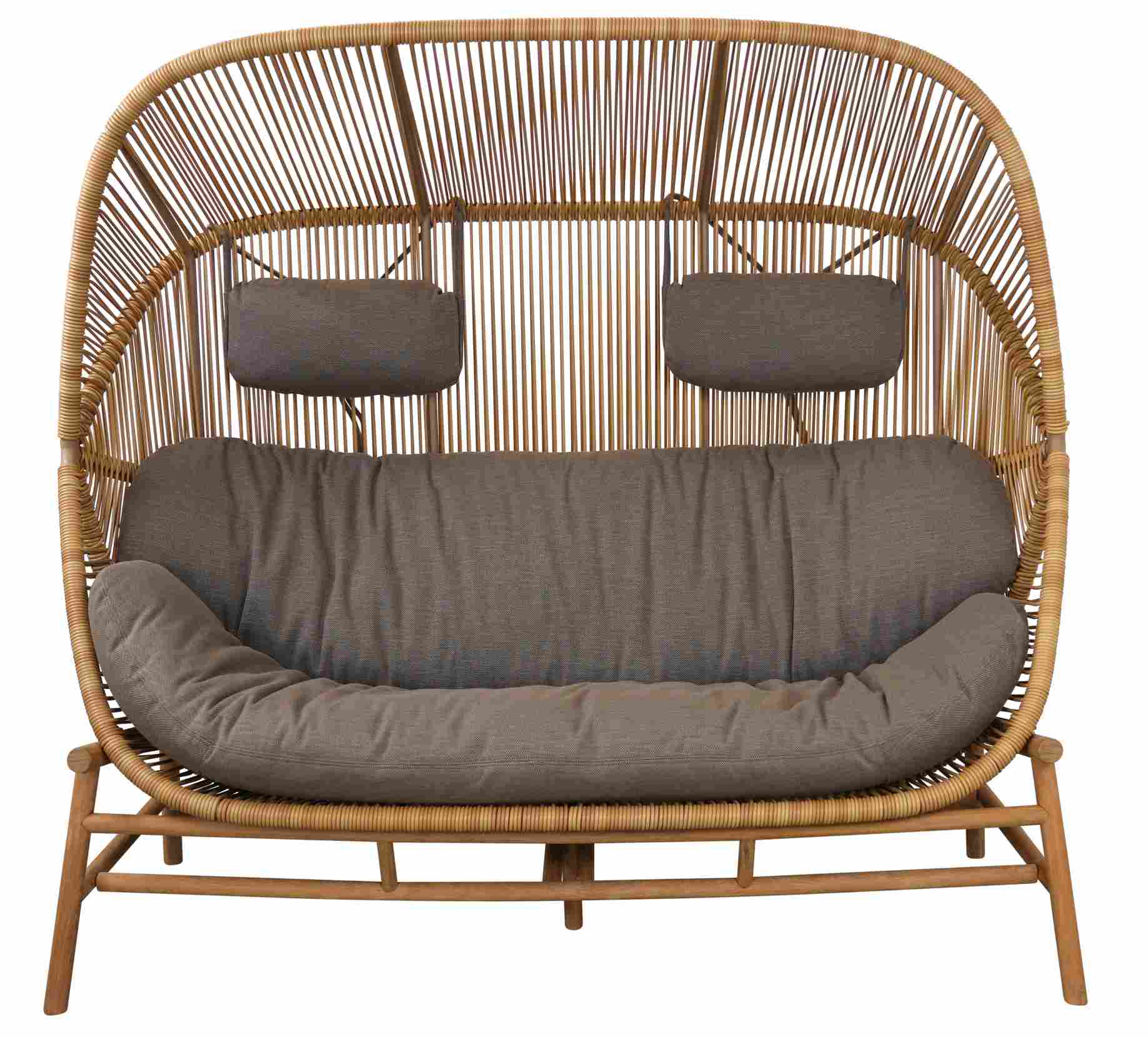 Kissensatz inklusive Nackenkissen für Hive 2-Sitzer Sofa Outdoor Cane-Line Taupe
