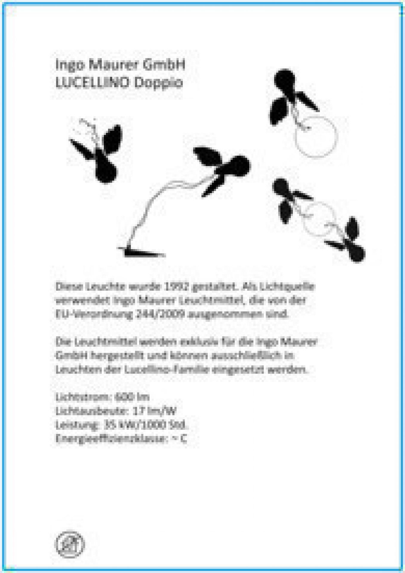 Lucellino Doppio LED Wandleuchte Ingo Maurer