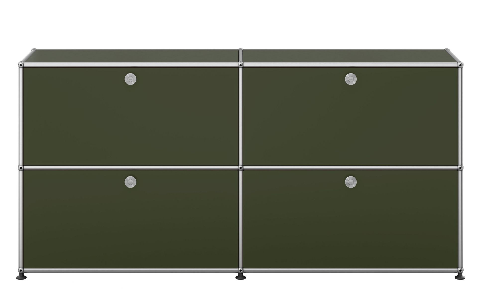 USM Haller Sideboard mit vier Klapptüren Olivgrün NEU STANDARDFARBE
