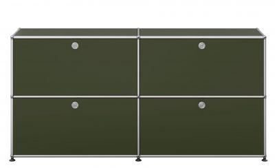 USM Haller Sideboard mit vier Klapptüren Olivgrün NEU STANDARDFARBE