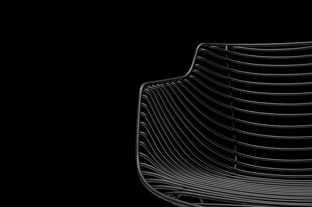Flow Filo SLIM Indoor/Outdoor Chair Stuhl Kufengestell MDF Italia