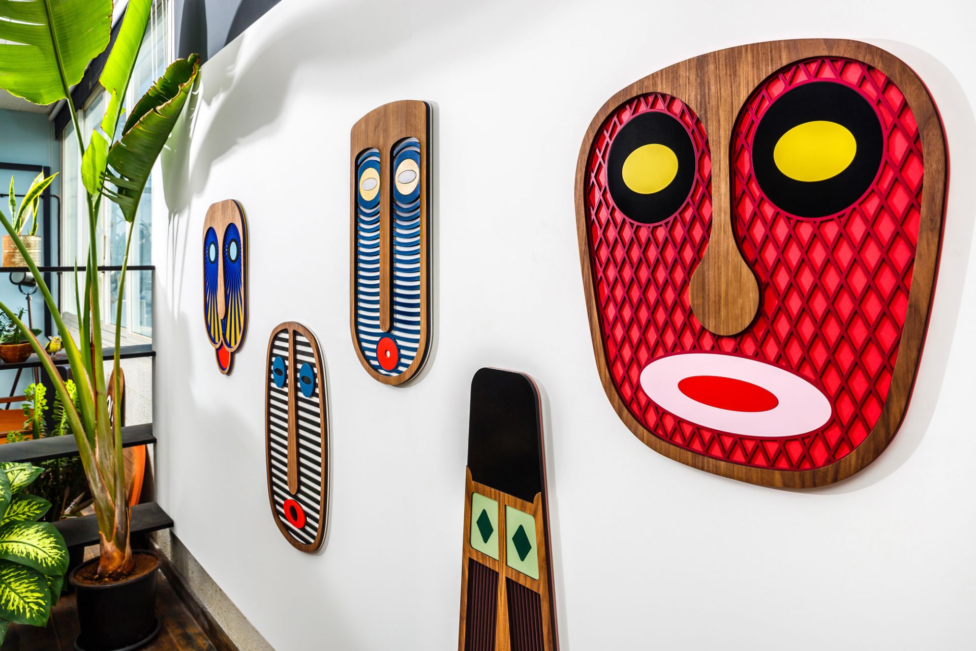 Modern African Mask #10 Medium Wandschmuck Umasqu EINZELSTÜCK