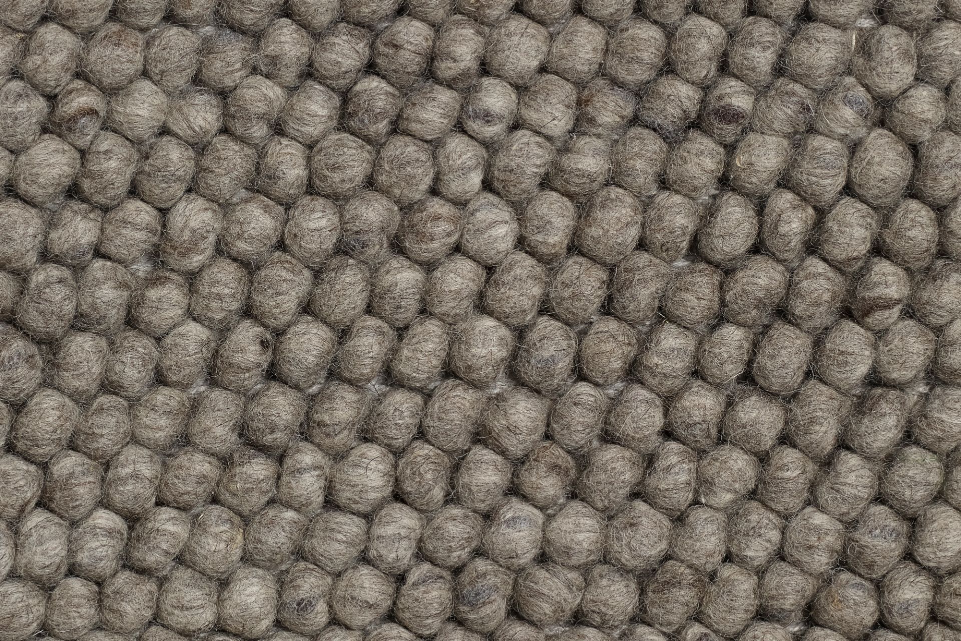 Peas Teppich L 140 cm Medium grau Hay