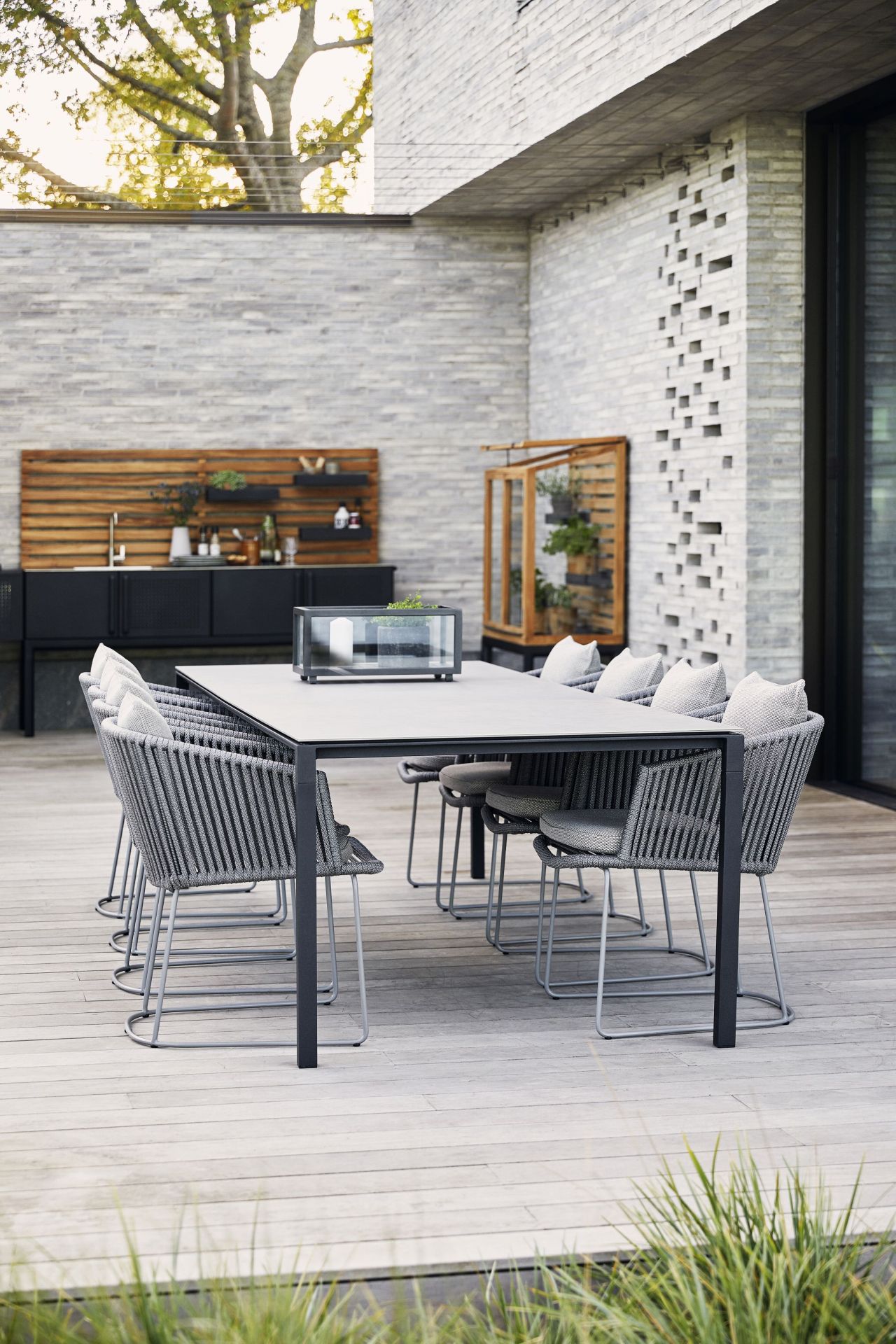 Pure Outdoor Esstisch groß B 280 x T 100 x H 73 cm Cane-Line