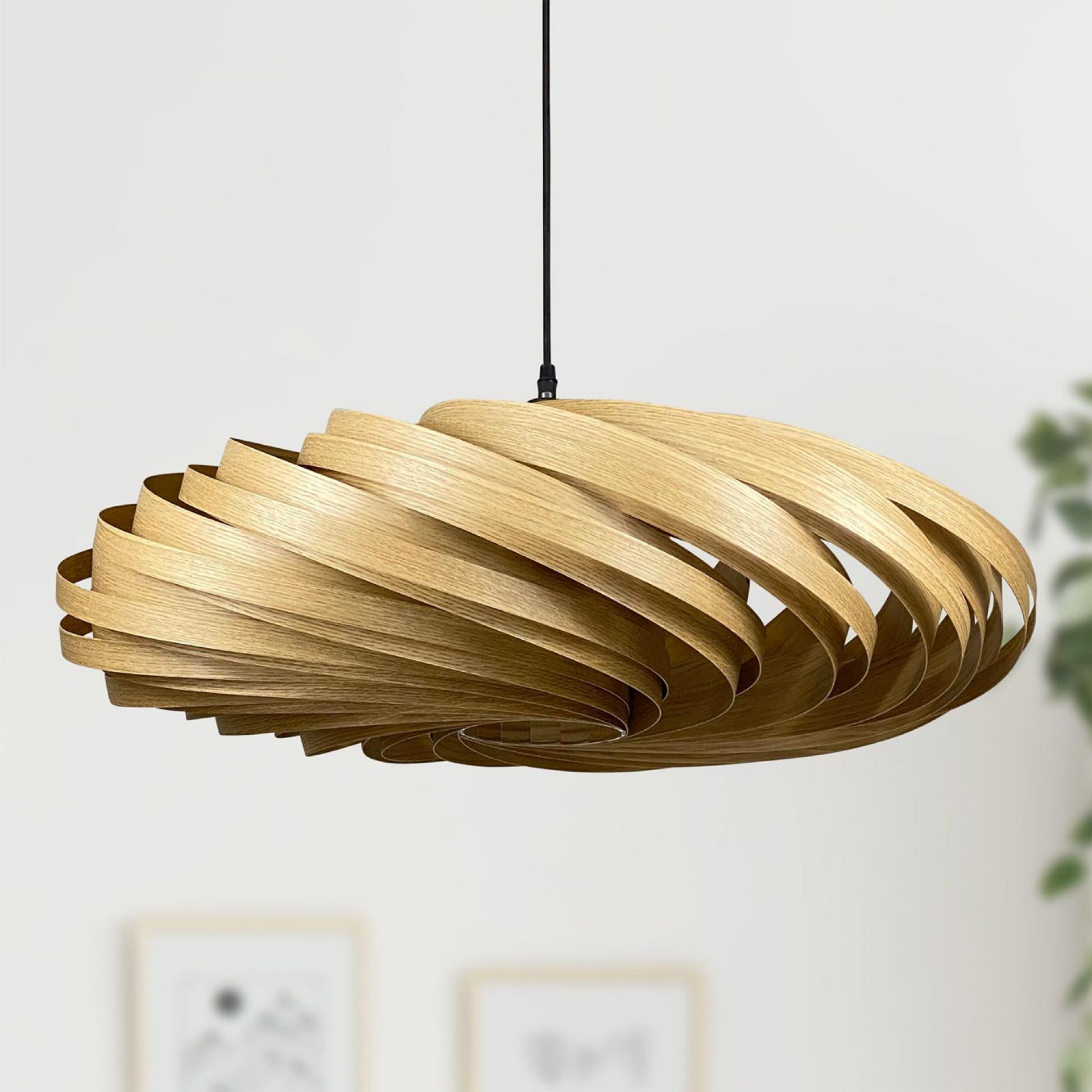 Veneria Hängeleuchte Ø70 cm Eiche Gofurnit