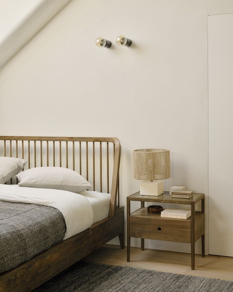 Spindle Bett Ethnicraft Teak 160x200 cm