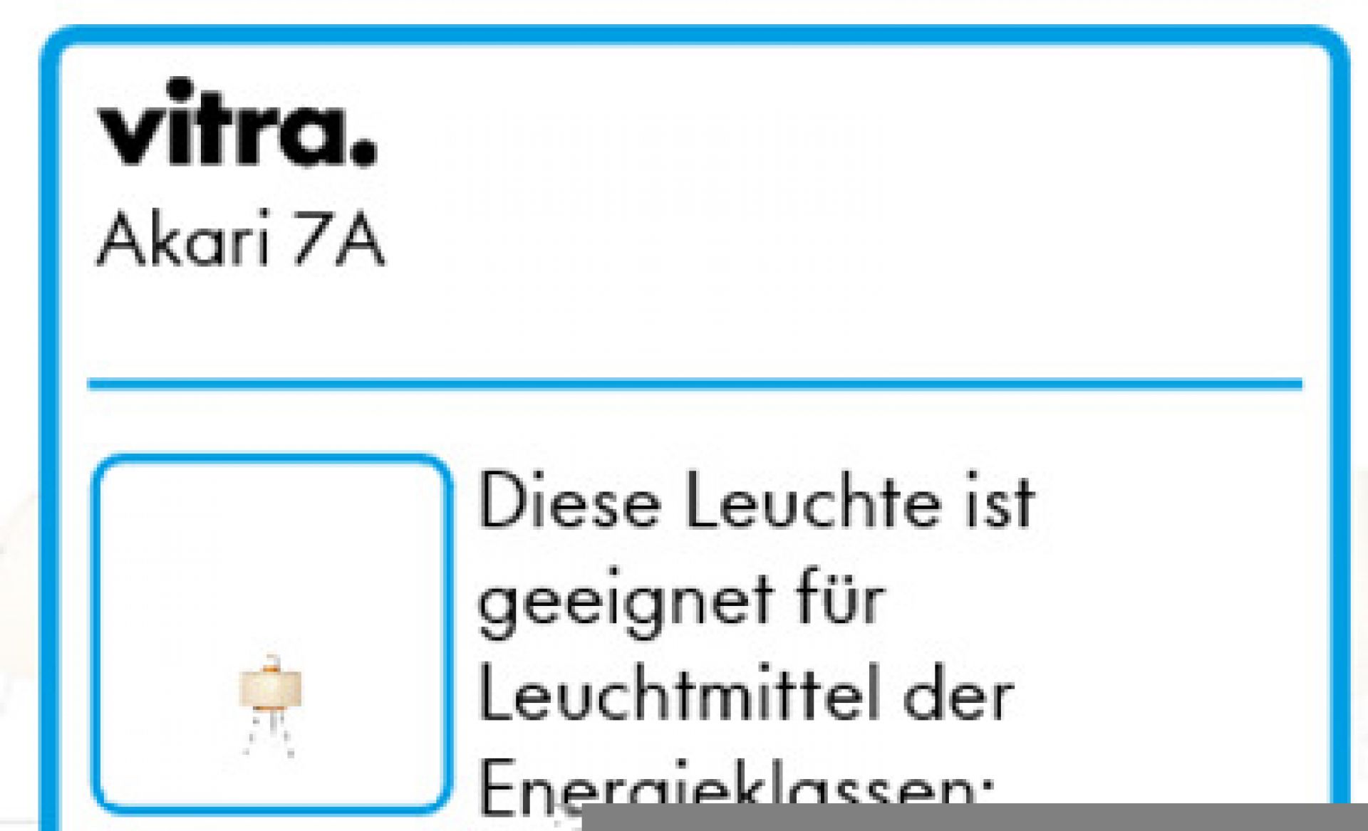 Akari Tischleuchte 7A Vitra