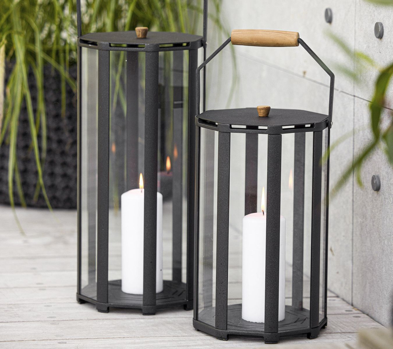 Lightlux Laterne Teak Small Cane-Line