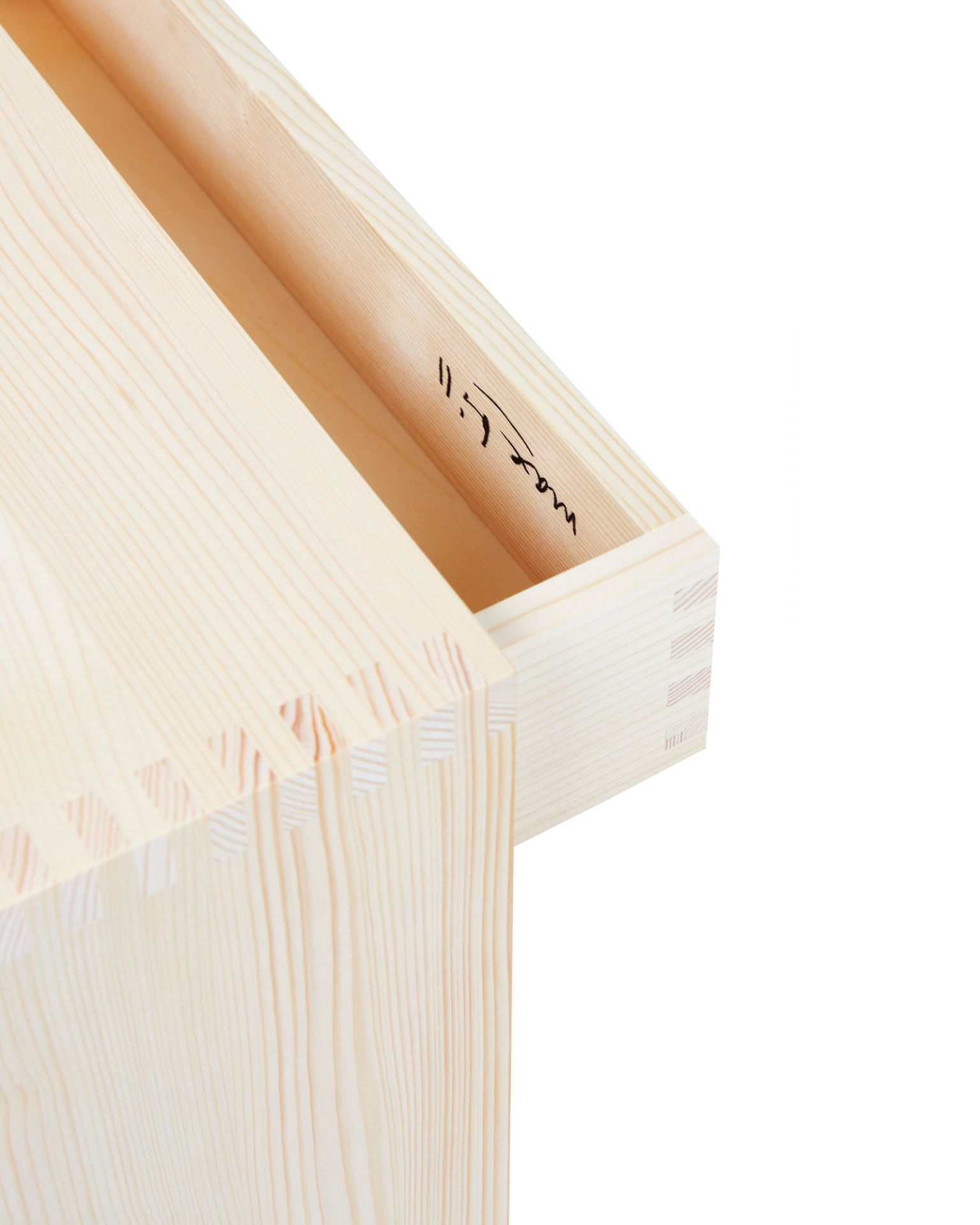 Ulmer Schubladen Hocker natur wb form