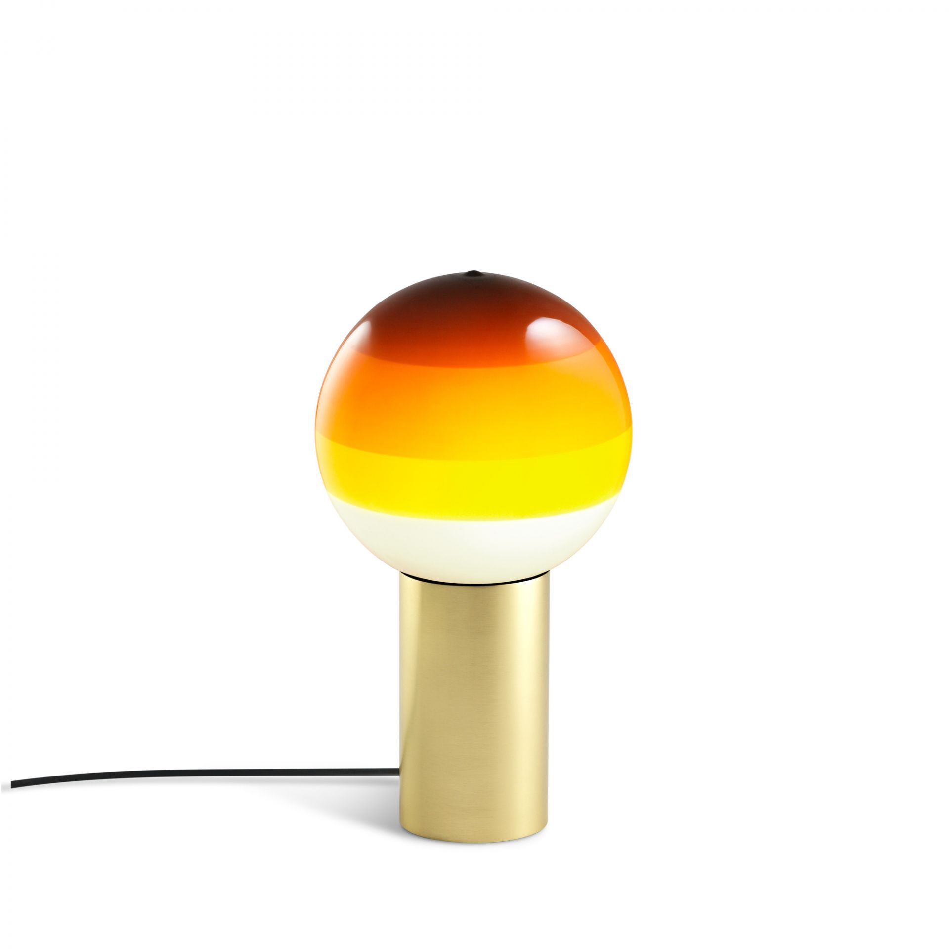 Dipping Light S LED Tischleuchte Marset Bernstein - Messing