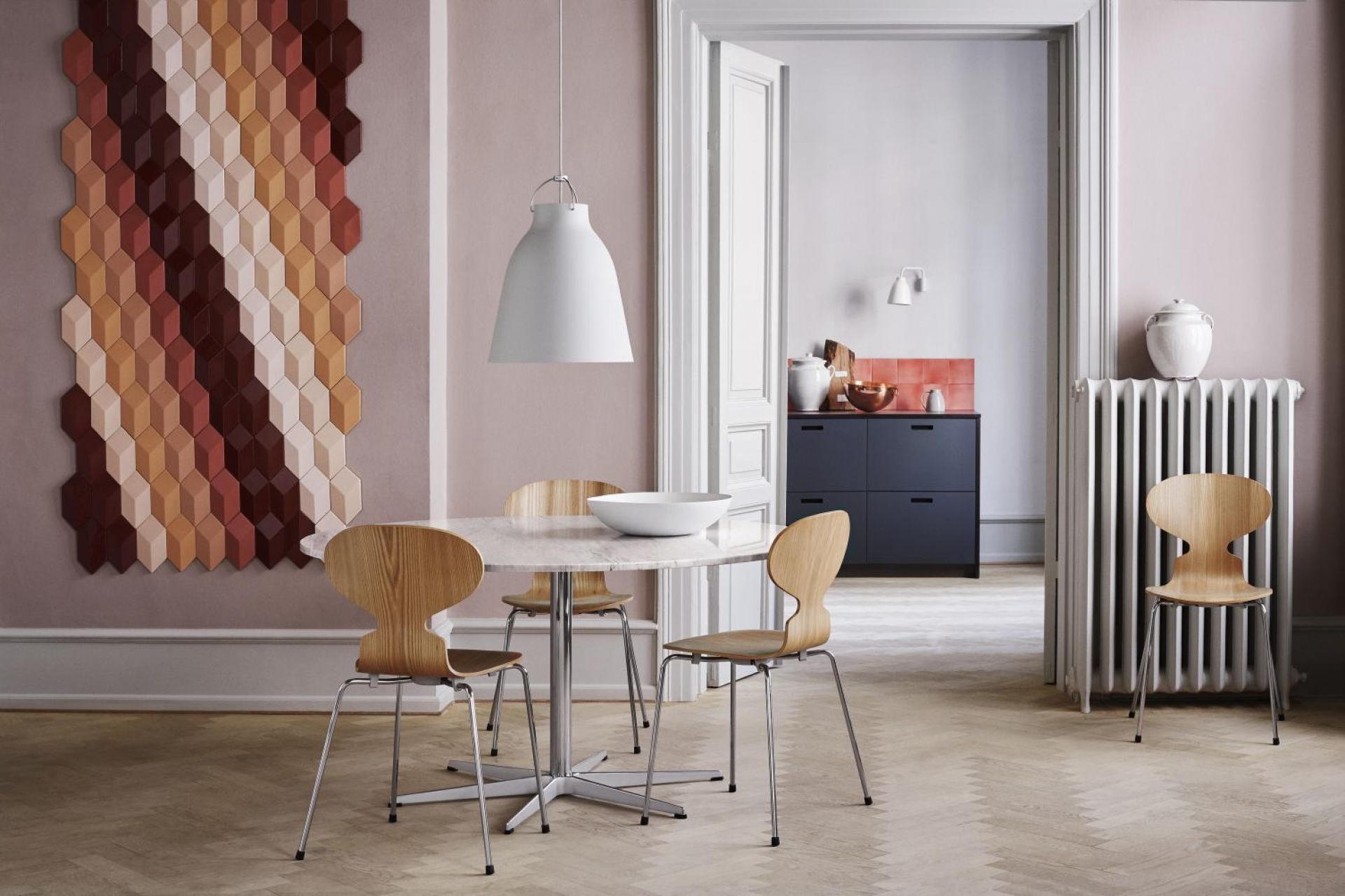 Die Ameise Stuhl 3101 4-Bein Gestell Fritz Hansen
