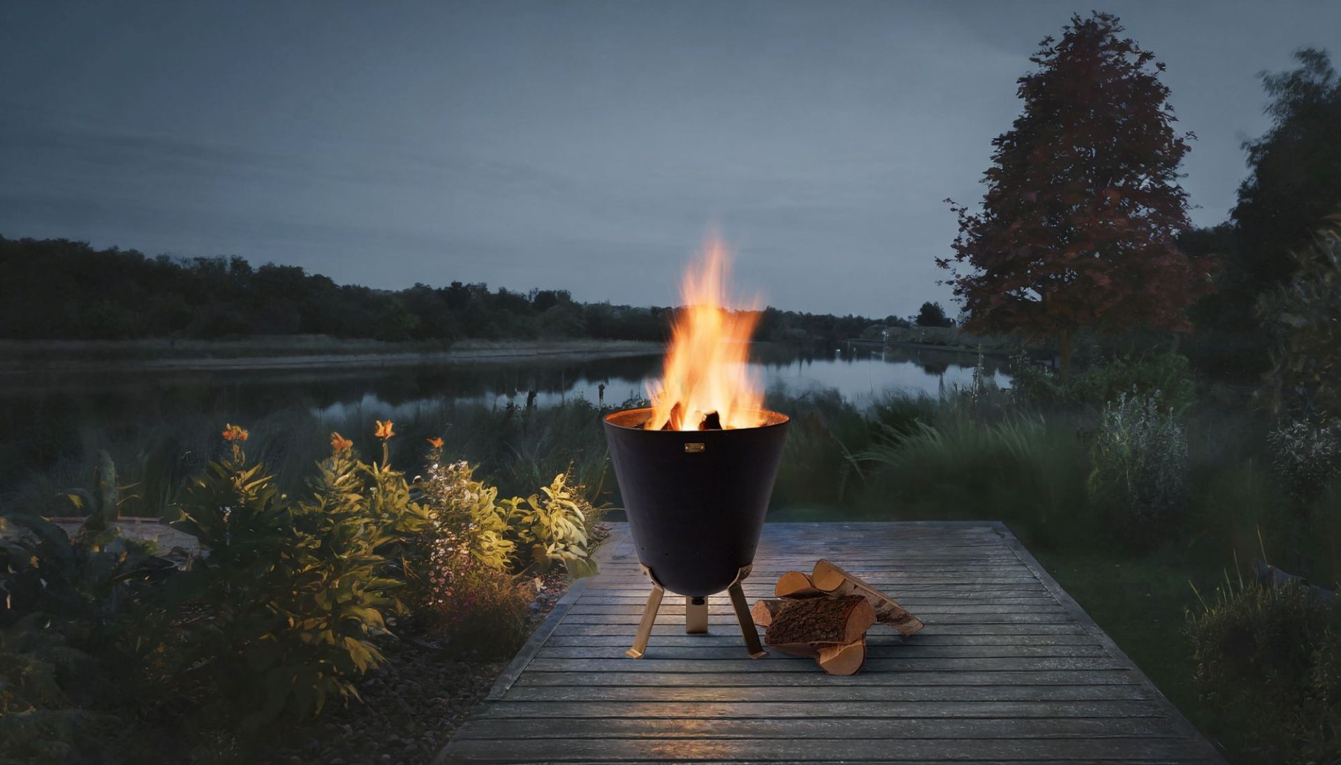 Bonfire Set Feuerkorb + Grillrost Philippi
