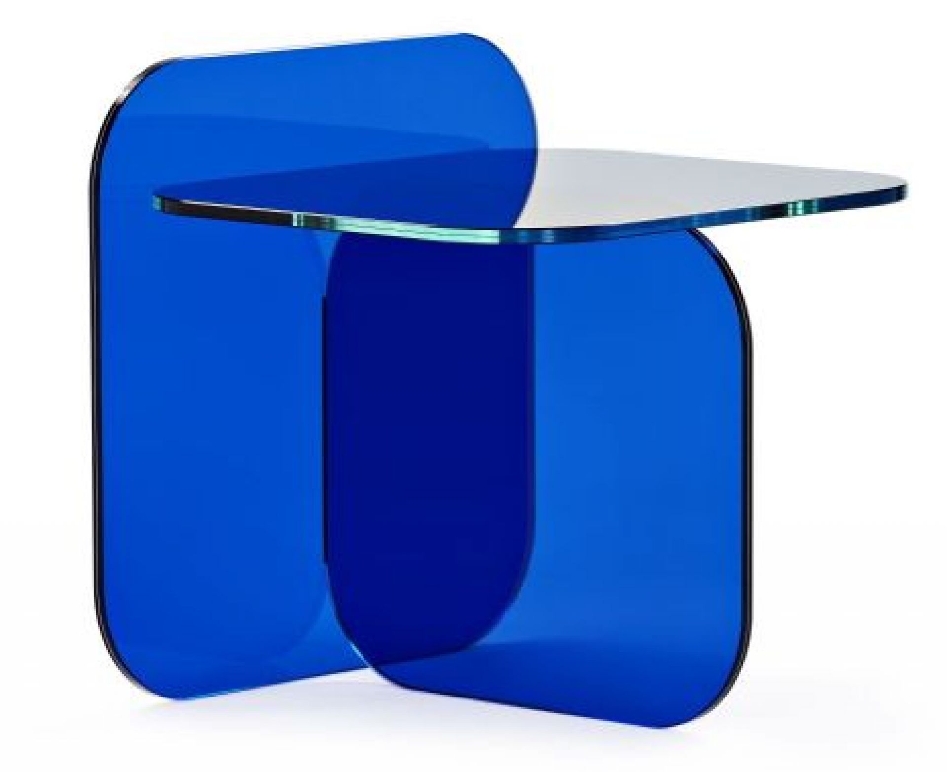 Sol Side Table ClassiCon Kristallglas royalblau