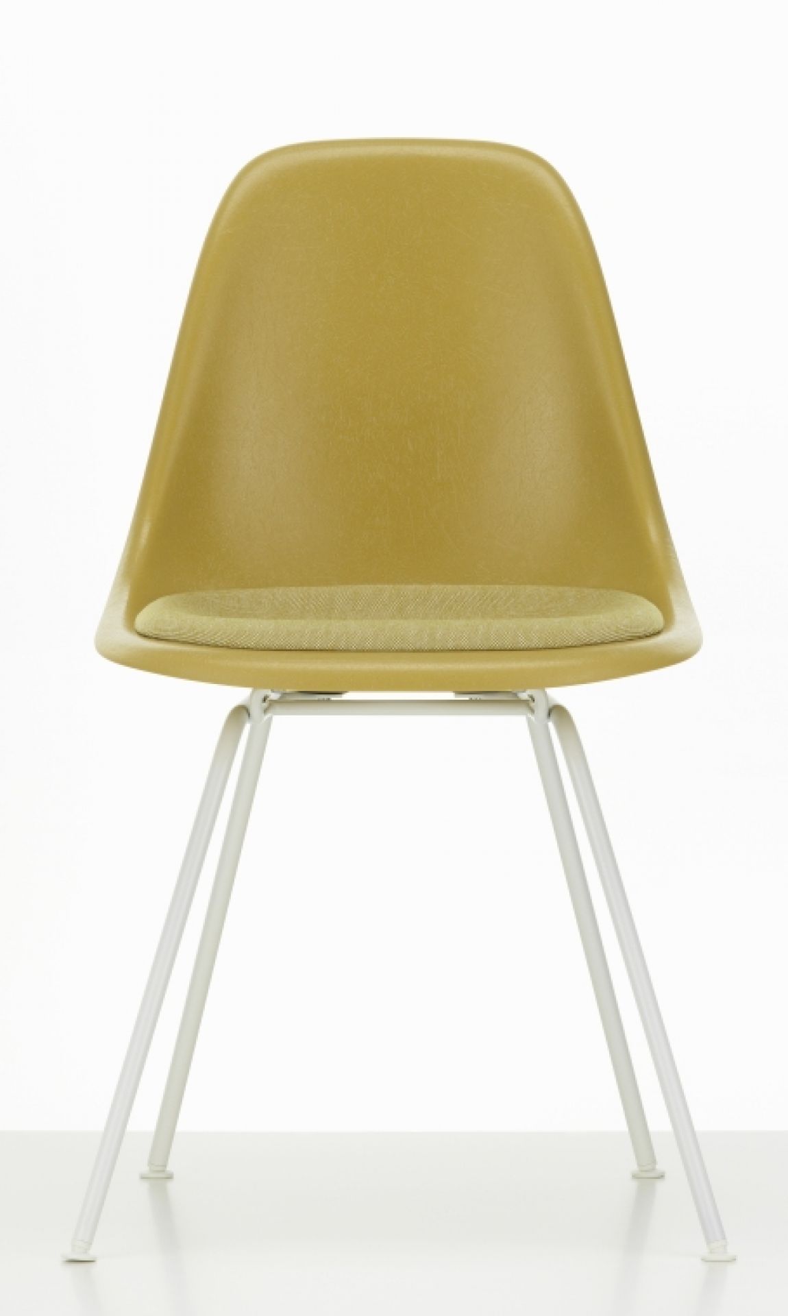Eames Fiberglass Chair DSX Stuhl mit Sitzpolster Vitra