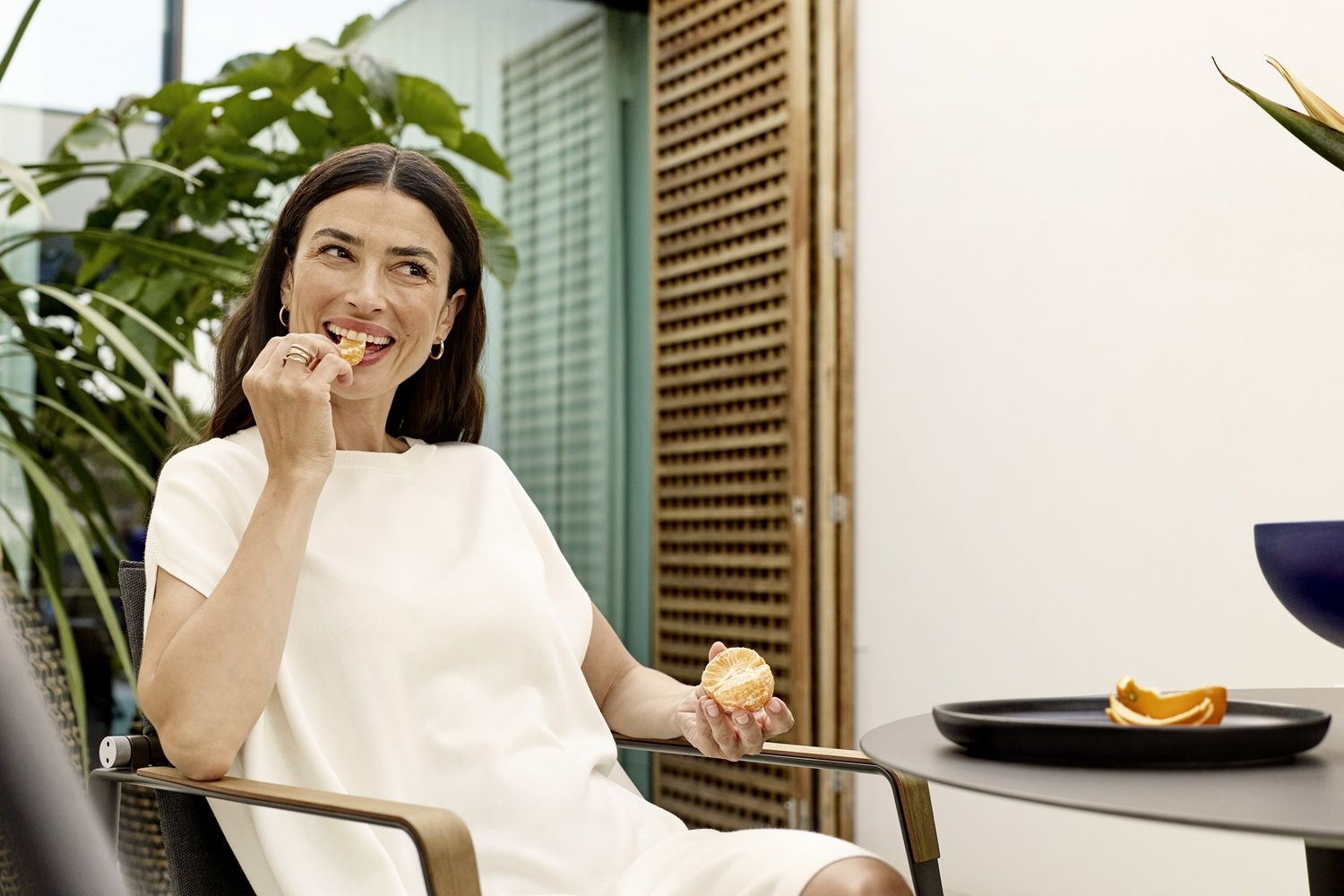 SEAX Outdoor Stuhl mit Holzdekor Dedon