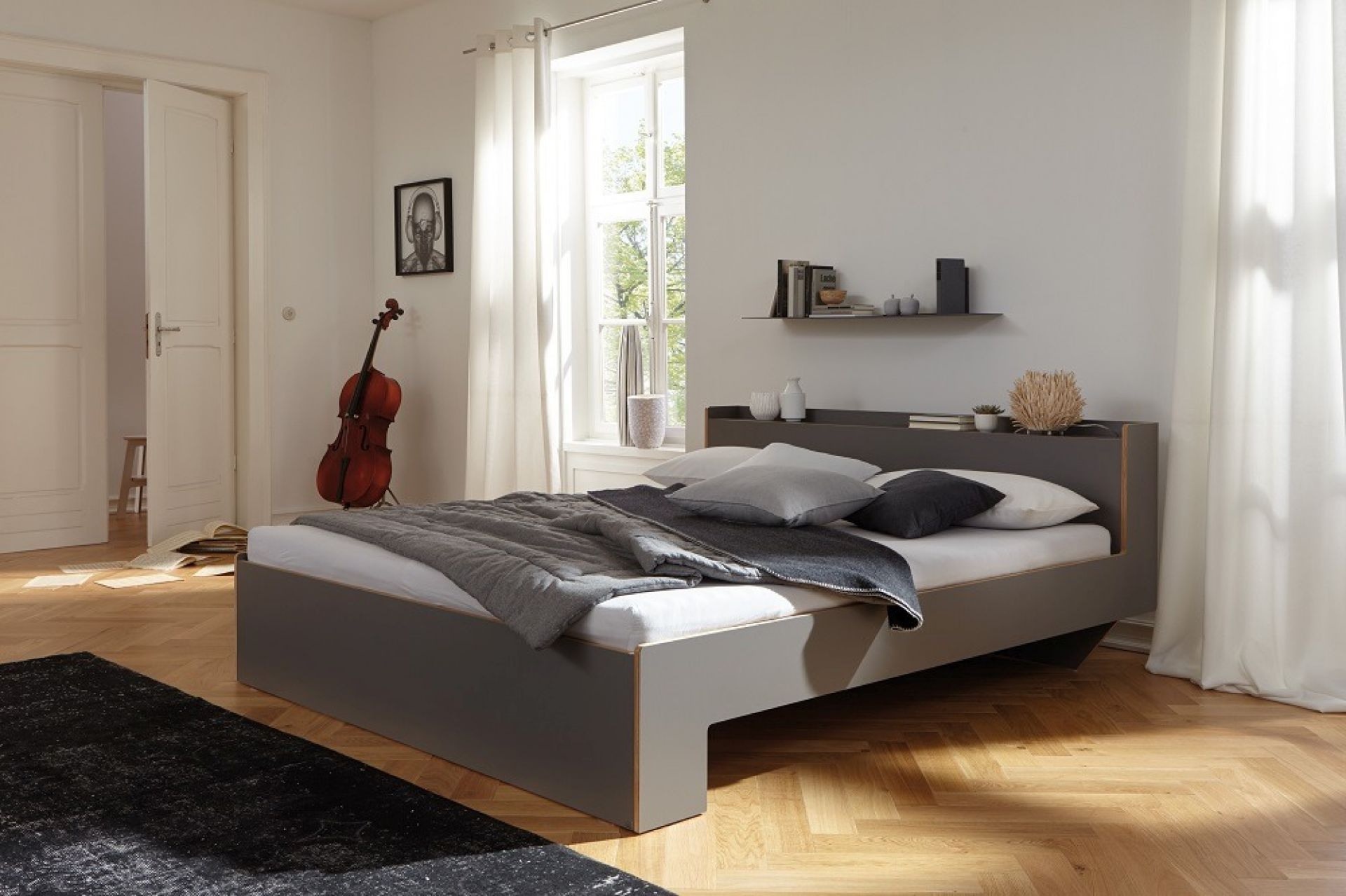 Nook Einzelbett Anthrazit Müller Möbelwerkstätten