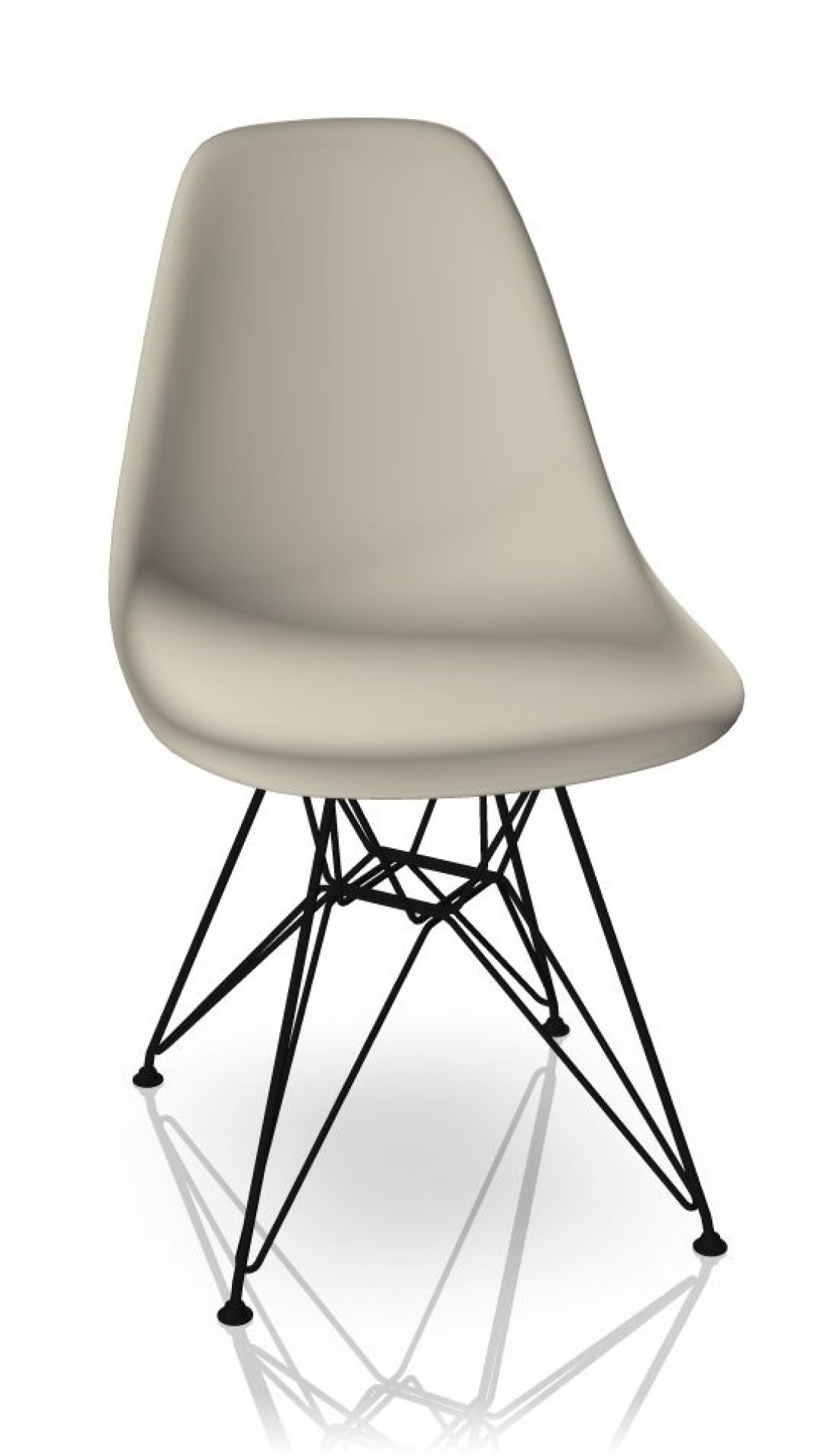 Eames Plastic Side Chair DSR Stuhl Vitra Schwarz-Kieselstein