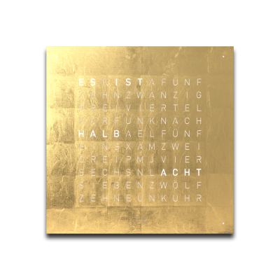 Frontcover für Earth 45 Wanduhr / Zeitobjekt Deutsch QLOCKTWO