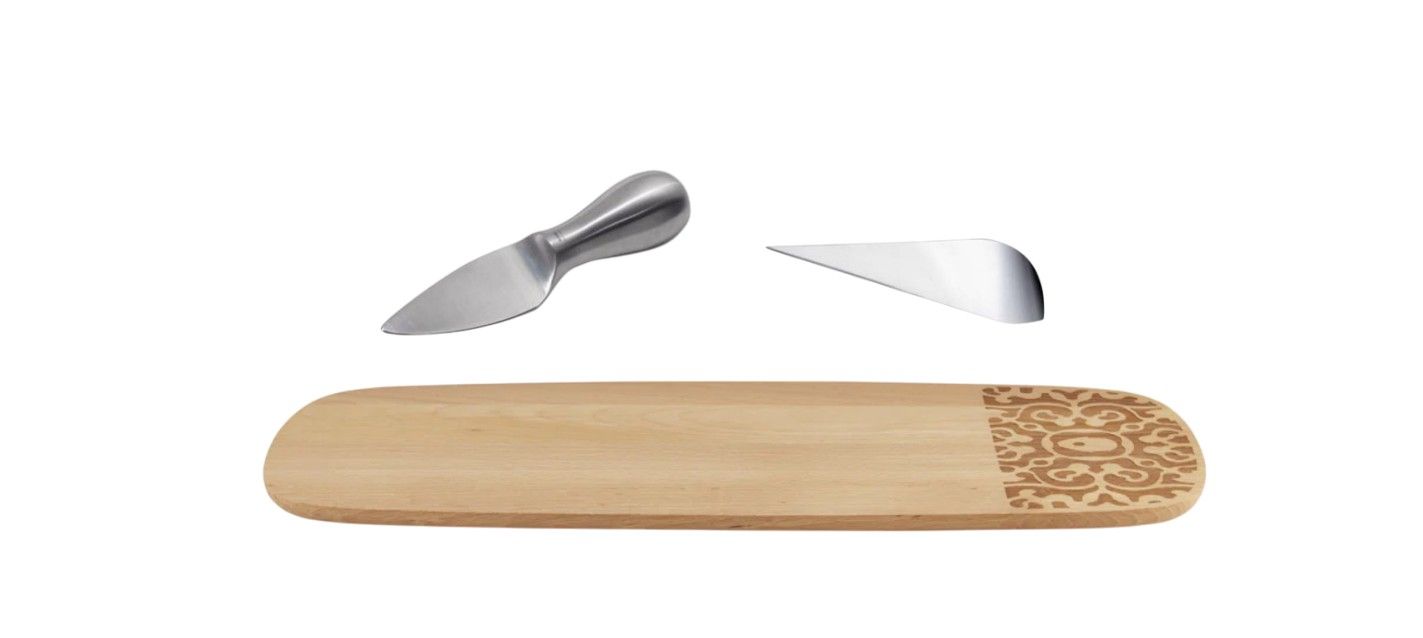 MW22SET Cheese Set Servierbrett + 2 Käsemesser Alessi